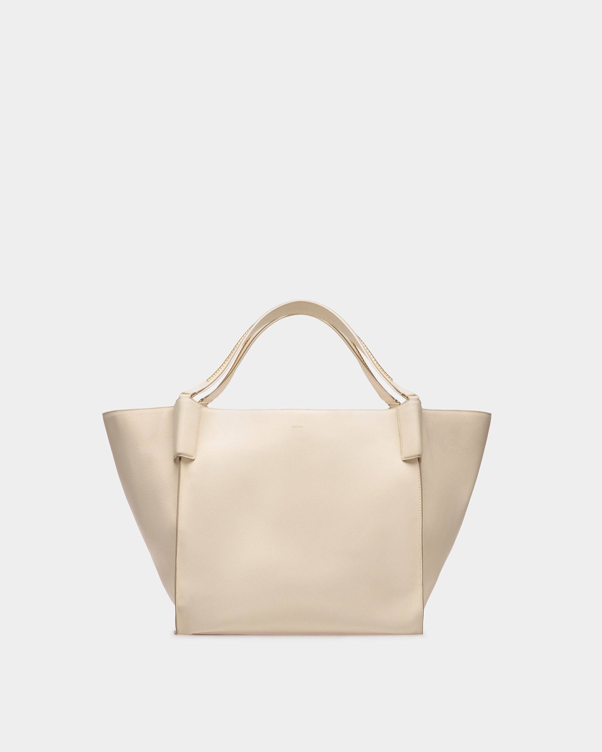 Men's Arkle Extra Large Shopper In Bone Leather | Bally | Still Life Front