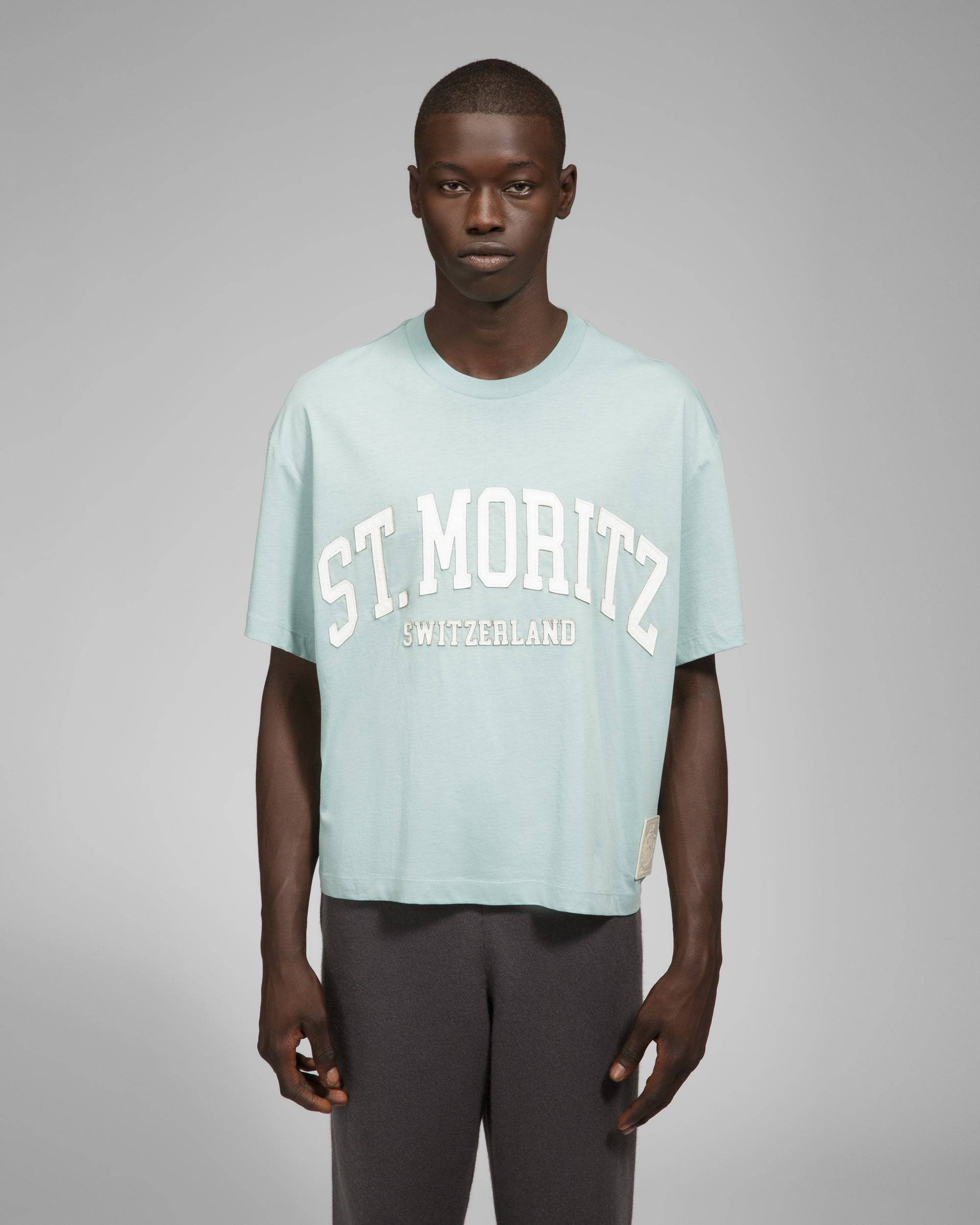 T-Shirt St. Moritz In Cotone Blu           - Bally - 02