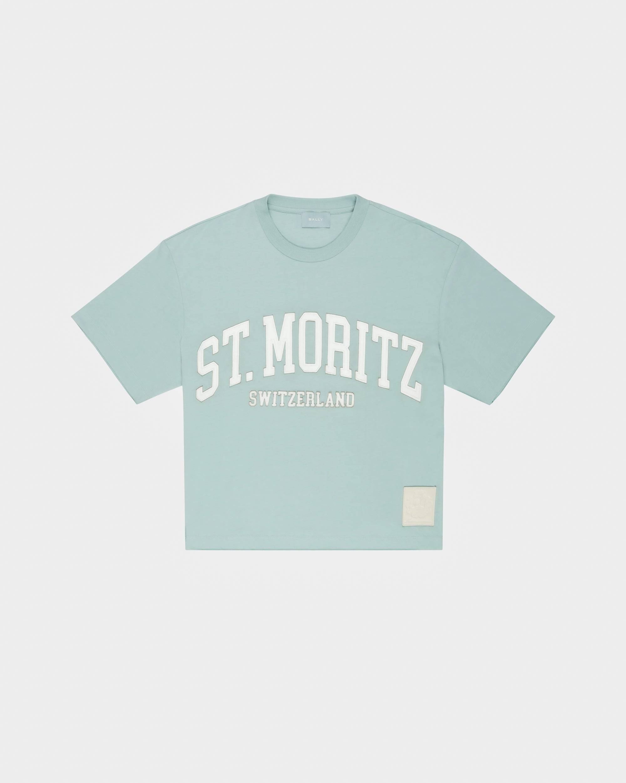 T-Shirt St. Moritz In Cotone Blu           - Bally - 10