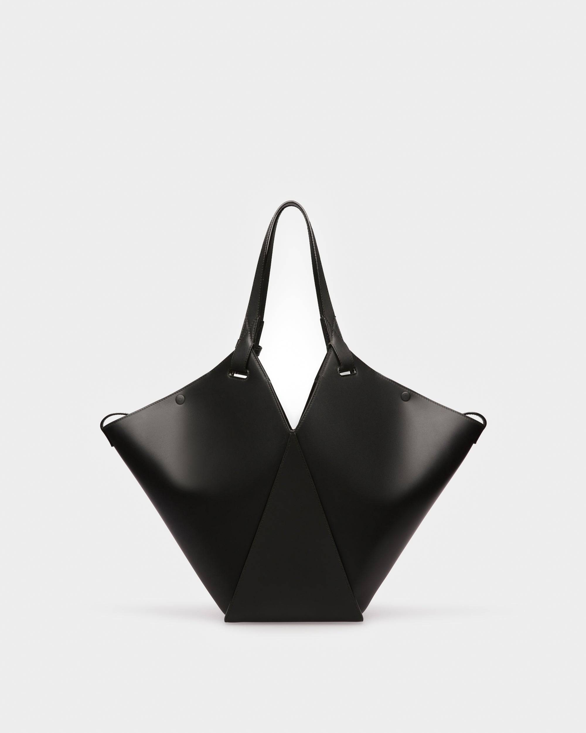 Ahria Tote Bag In Pelle Nera - Bally - 03