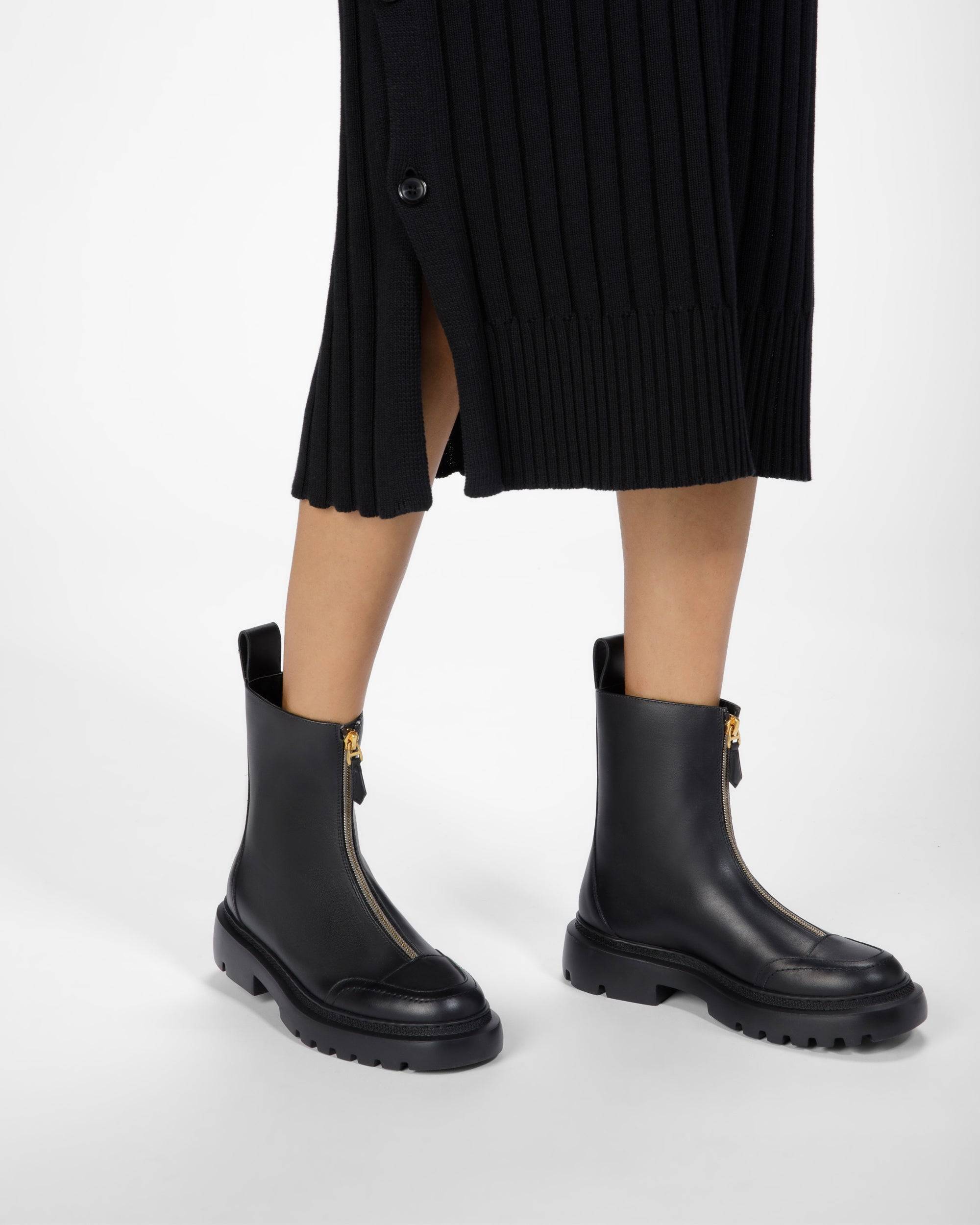Giuli Stivaletto In Pelle Nera - Bally - 03