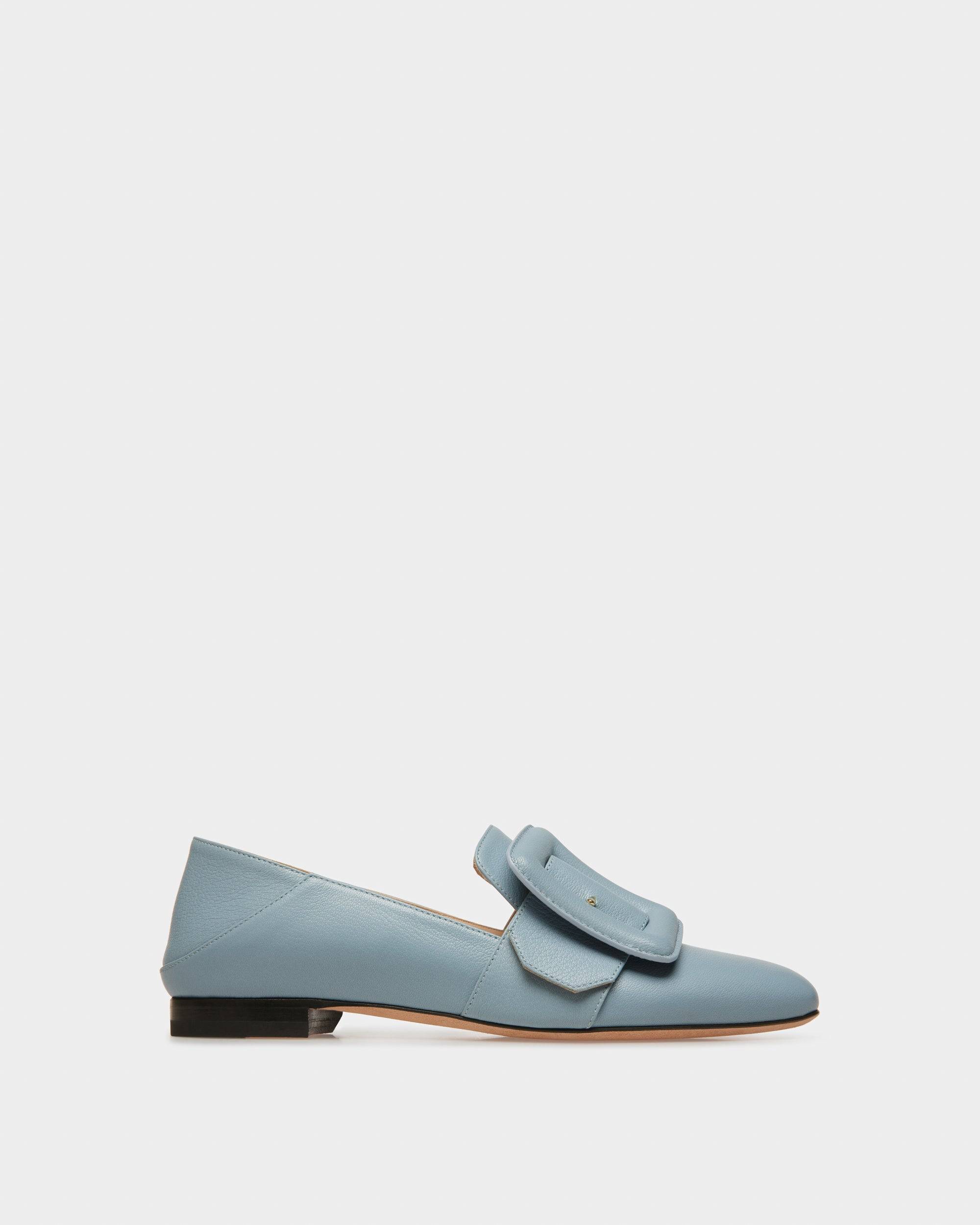 Janelle Mocassino In Pelle Azzurra - Bally