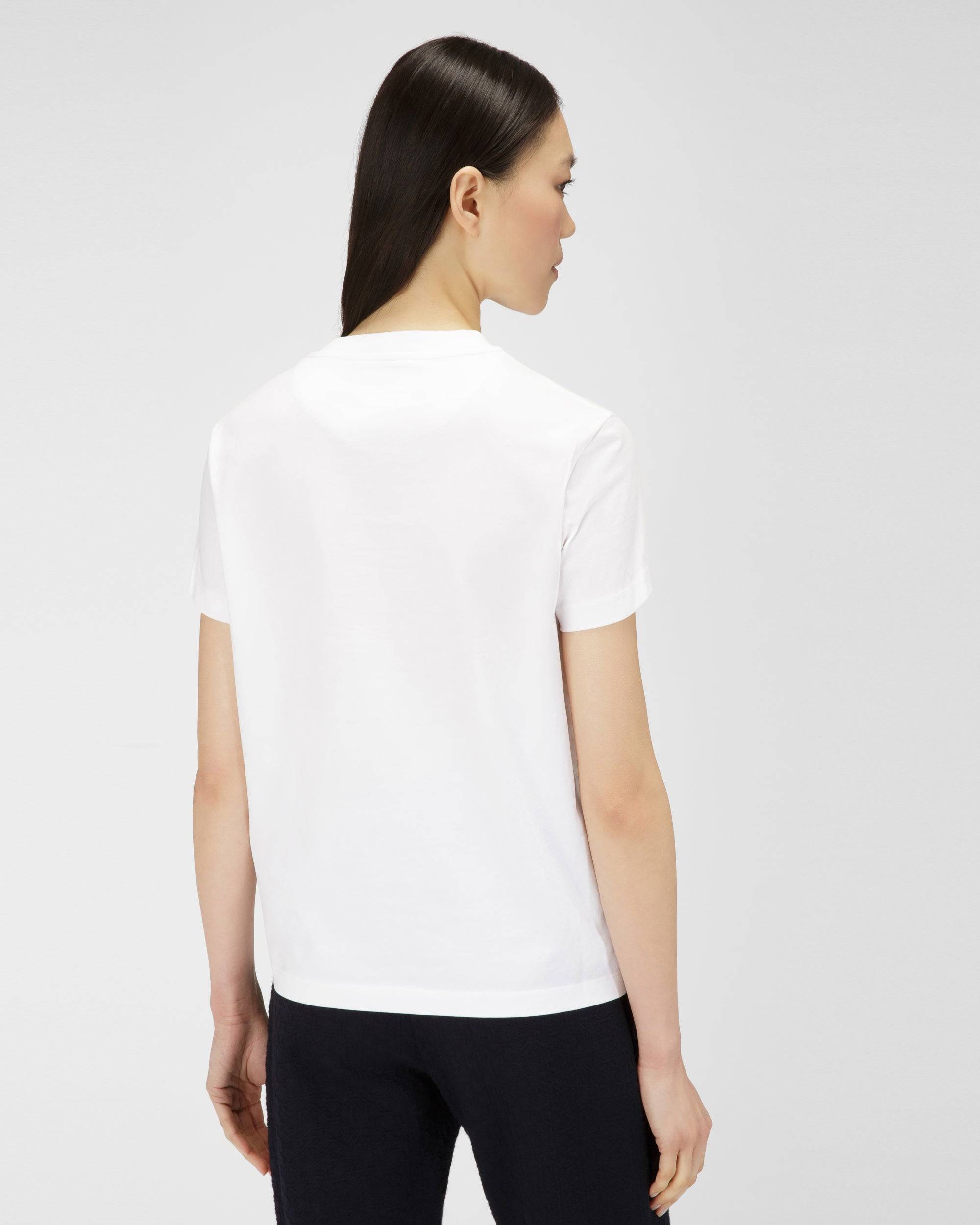 T-Shirt B-Chain In Cotone Biologico Bianco          - Bally - 03