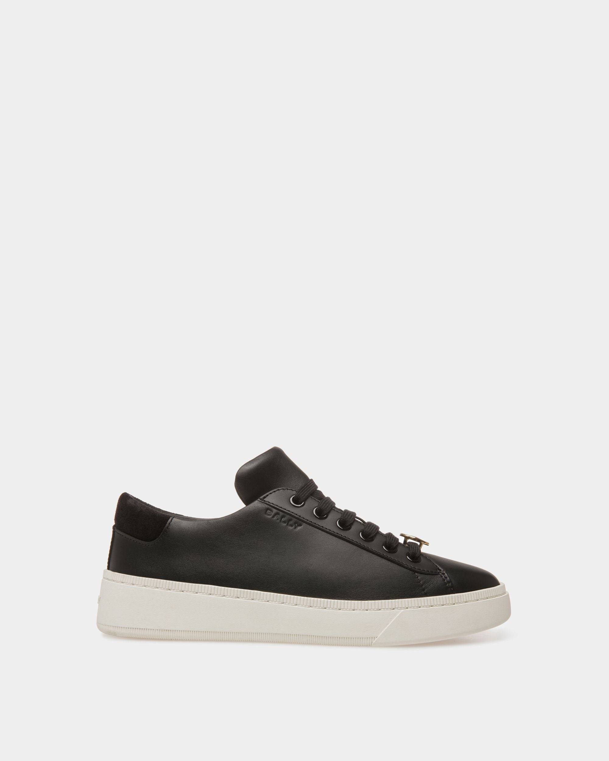Women's Raise Sneakers In Black And White Leather | Bally | Still Life Side