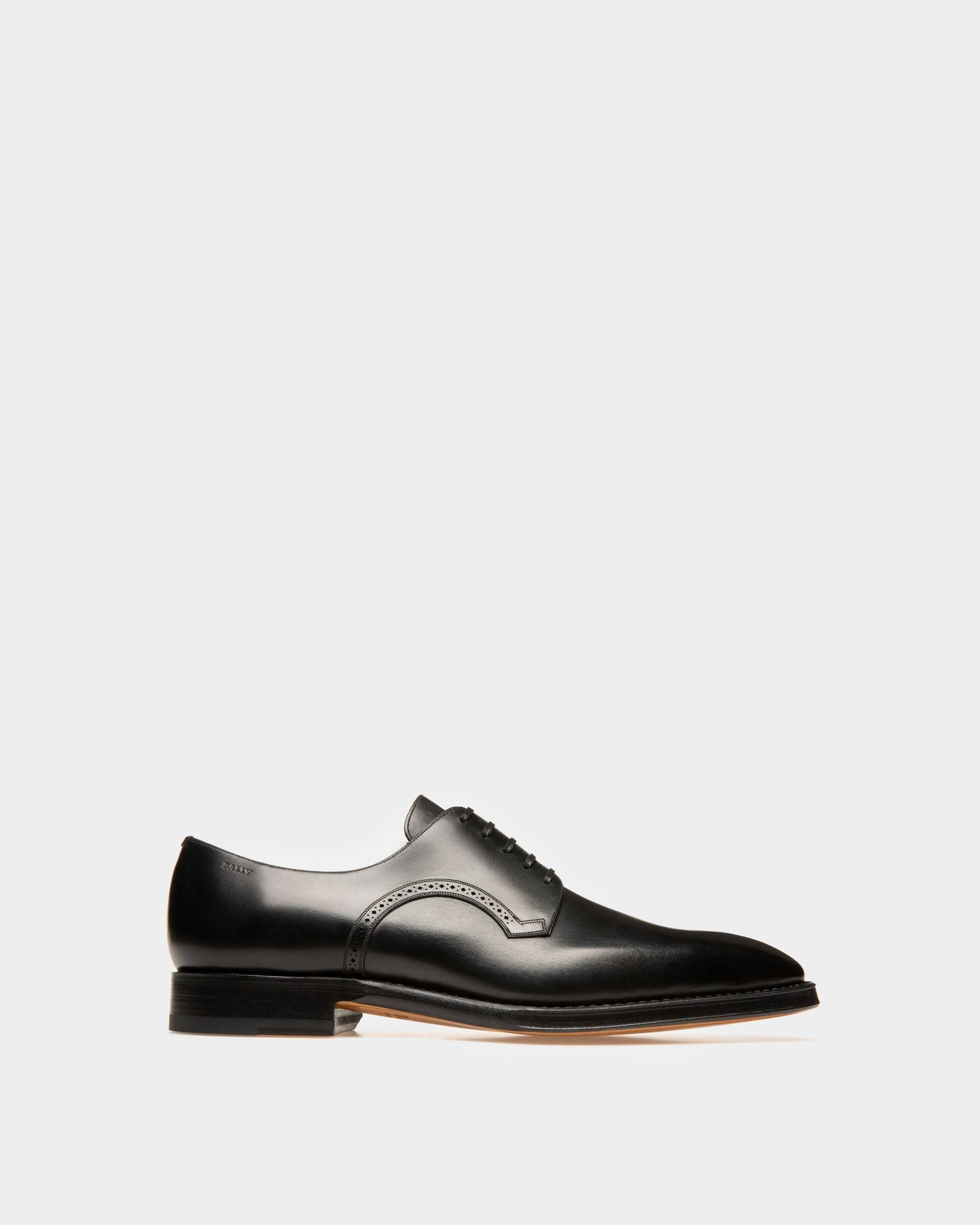 Scamardo Leather Derby Shoes In Black - Men's - Bally - 01