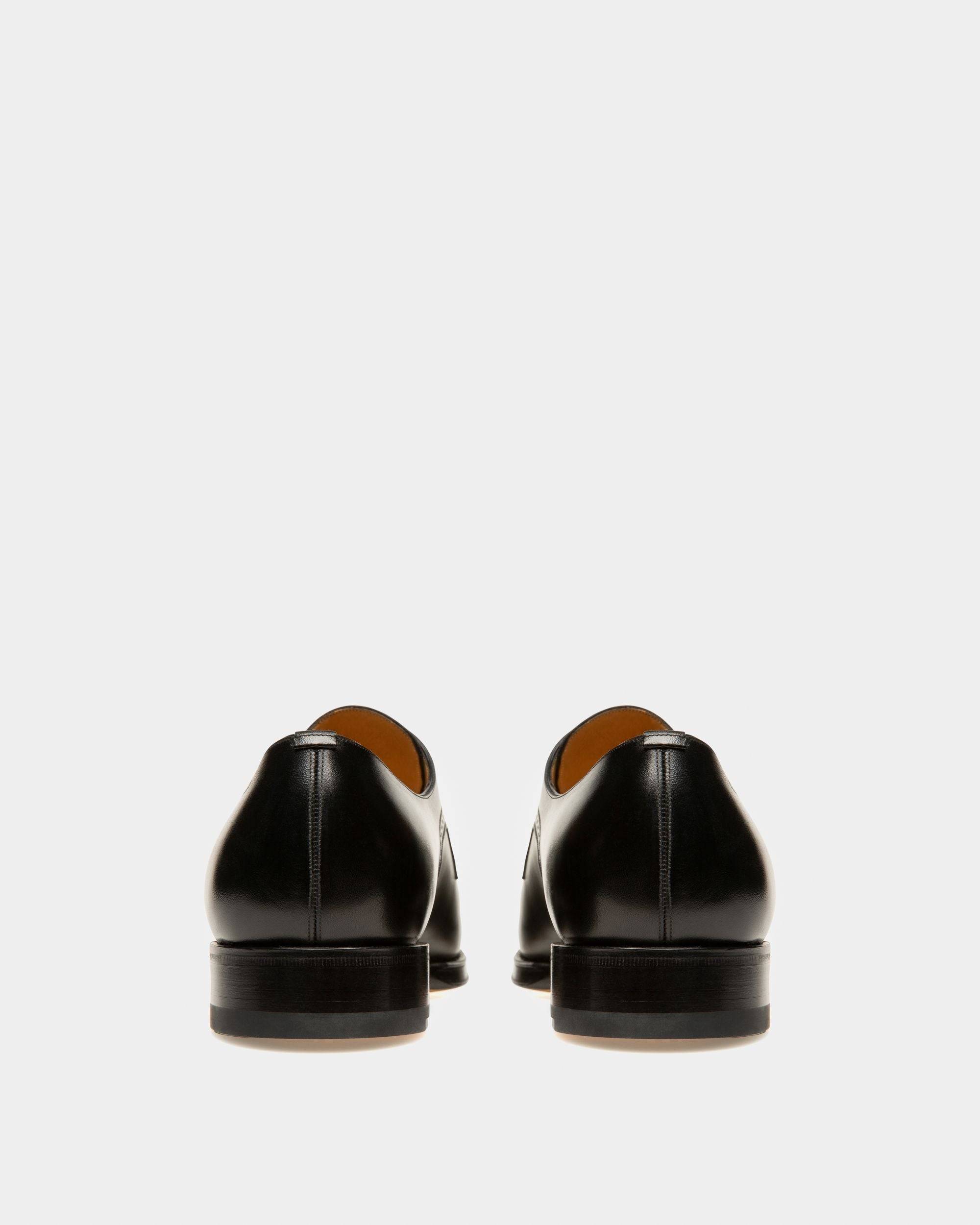 Scamardo Leather Derby Shoes In Black - Men's - Bally - 03