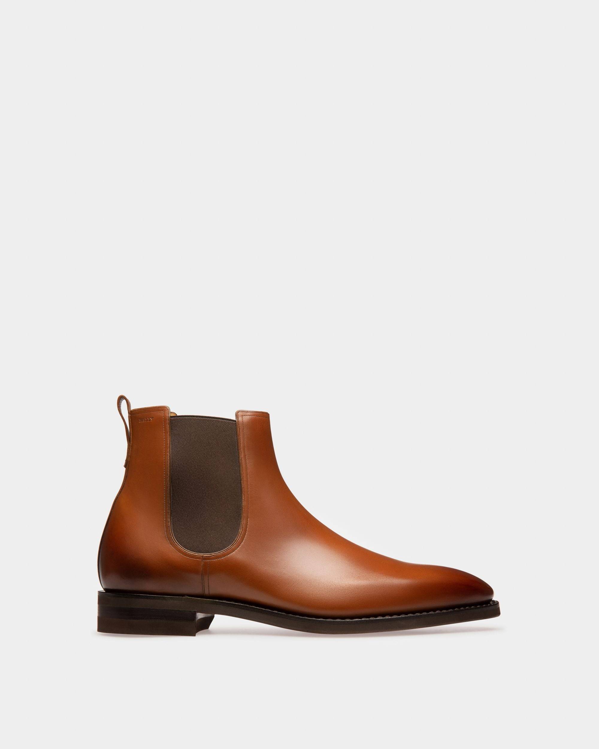 Men s Designer Leather Combat Chelsea Ankle Boots Bally