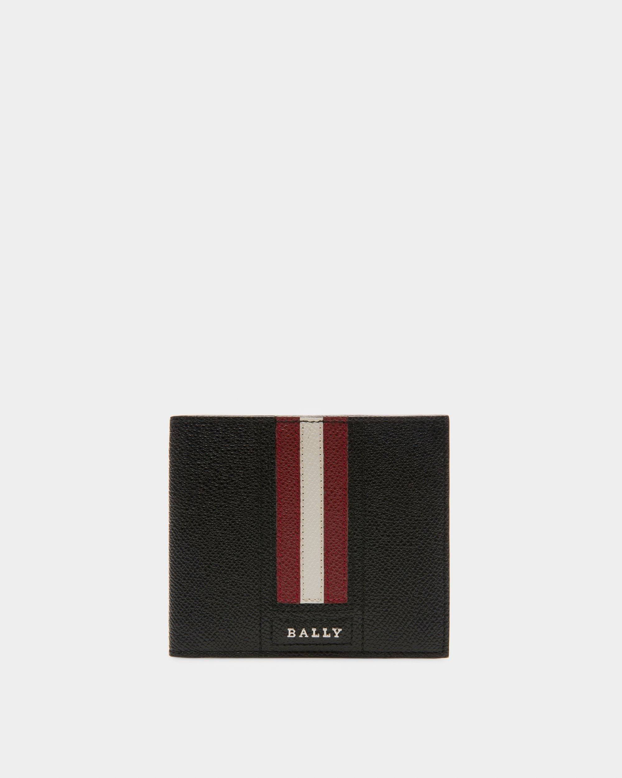 Trasai Men's Embossed Bovine Leather Wallet In Black - Men's - Bally - 01