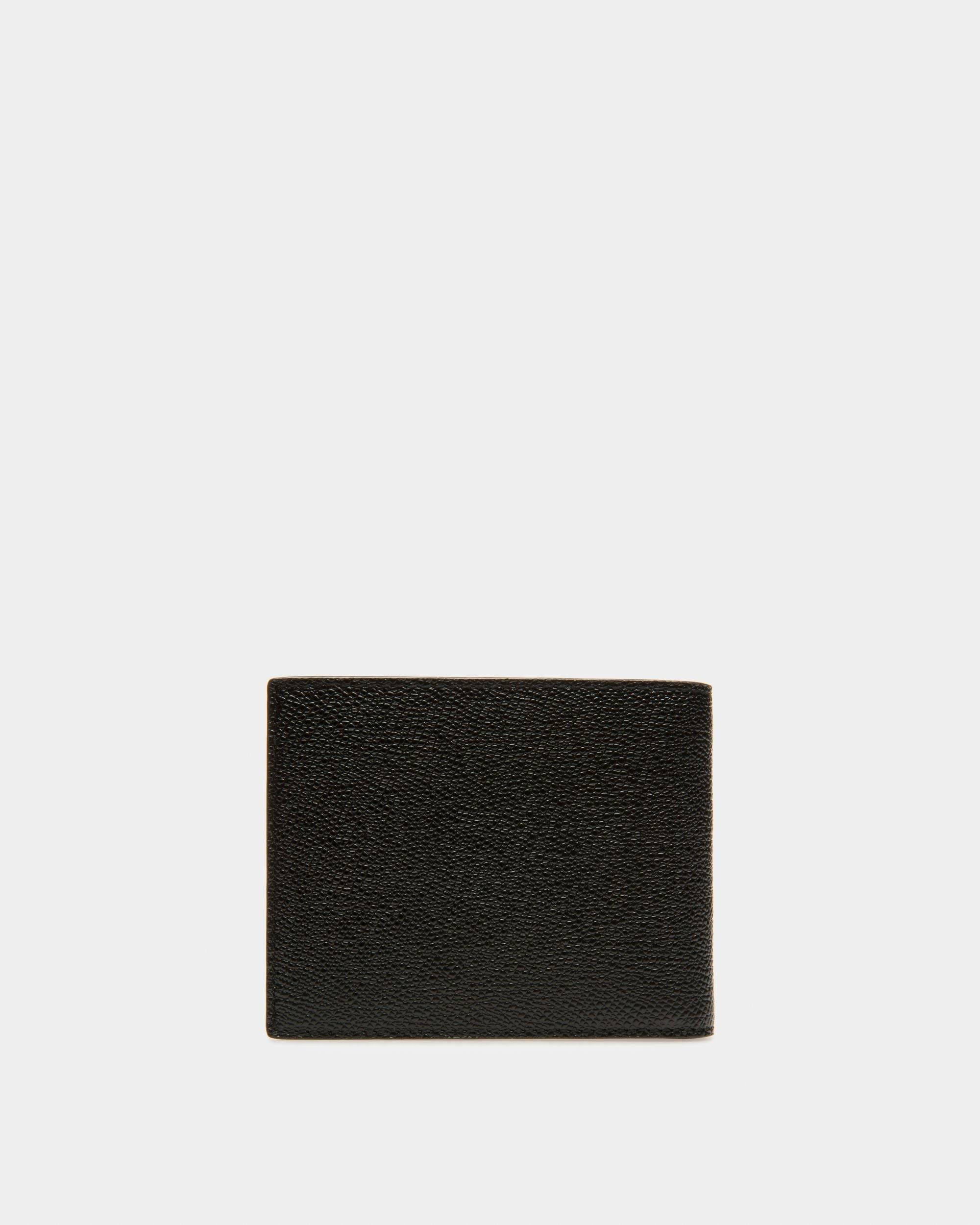 Lettering Wallet In Black Embossed Leather - Men's - Bally - 02