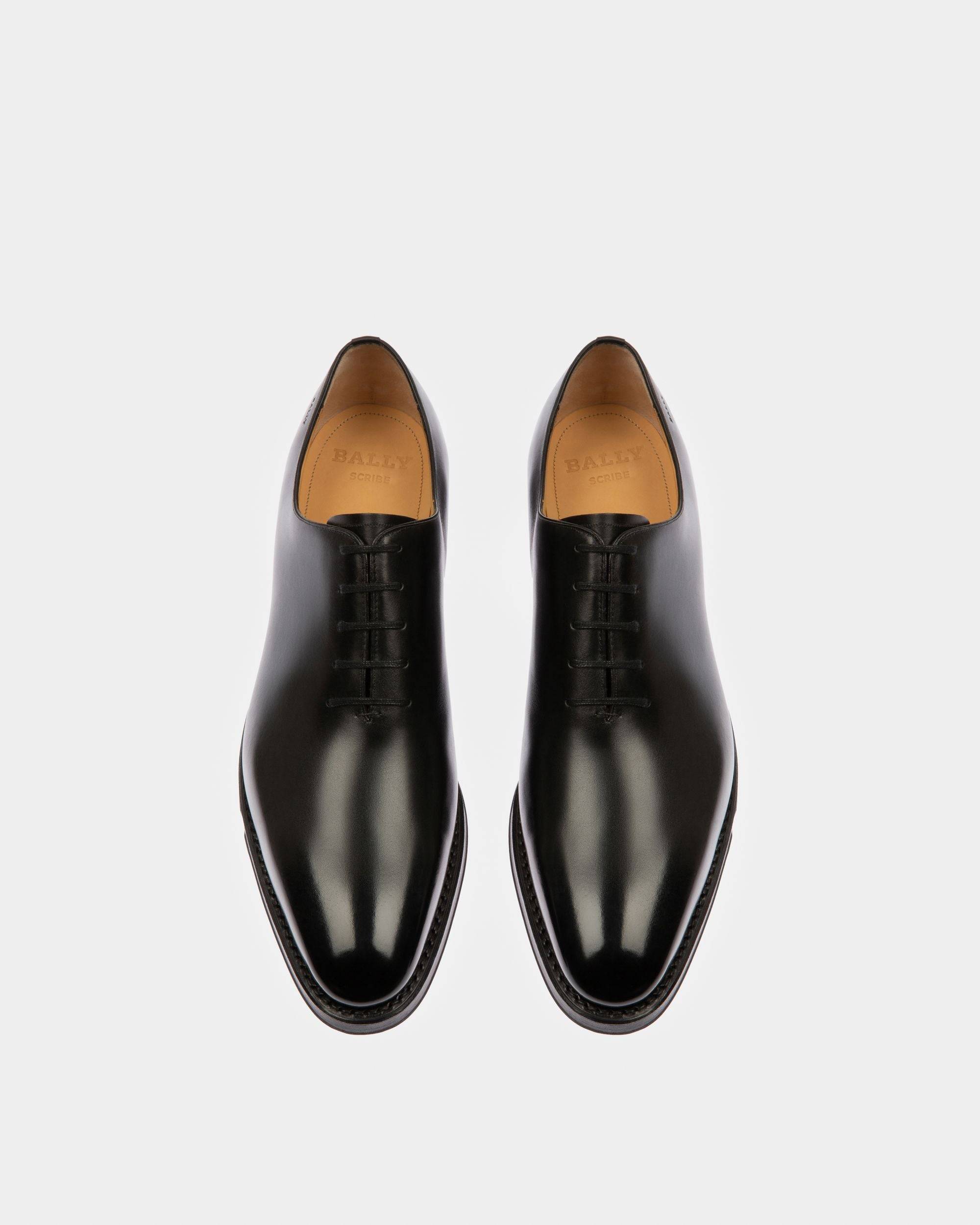 Scolder Men's Plain Calf Leather Oxford Shoe In Black - Men's - Bally - 02