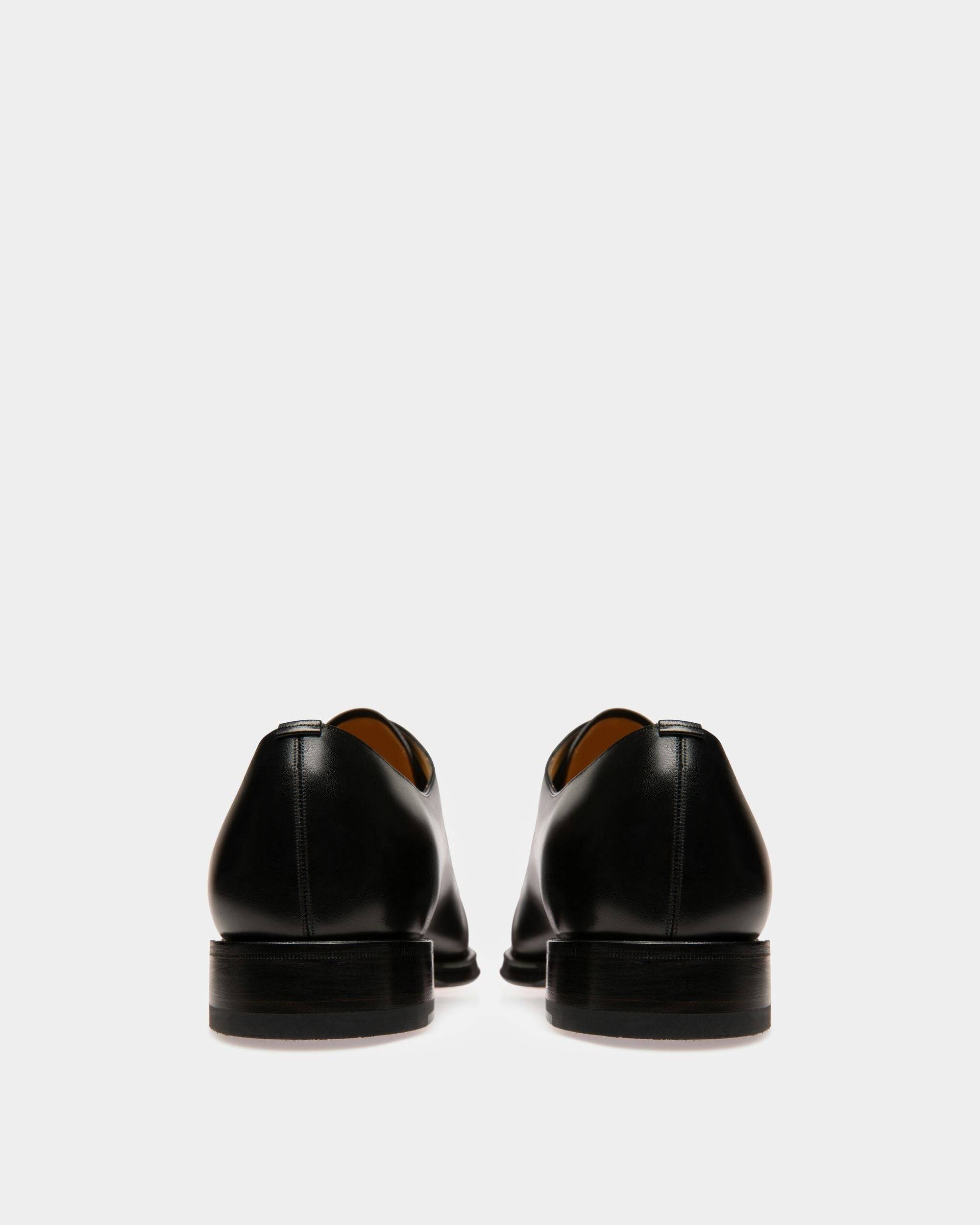 Scolder Men's Plain Calf Leather Oxford Shoe In Black - Men's - Bally - 04