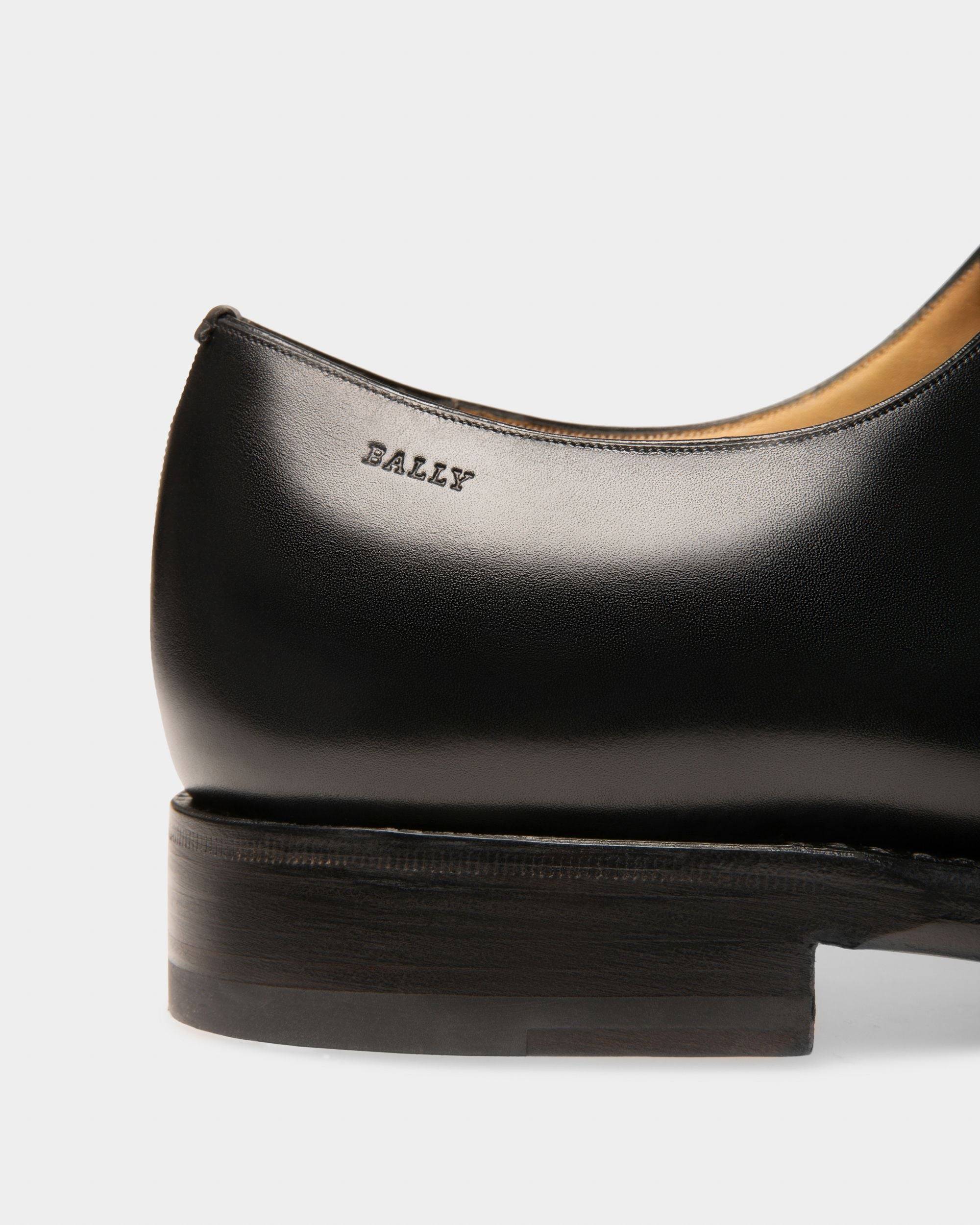Scolder Men's Plain Calf Leather Oxford Shoe In Black - Men's - Bally - 06