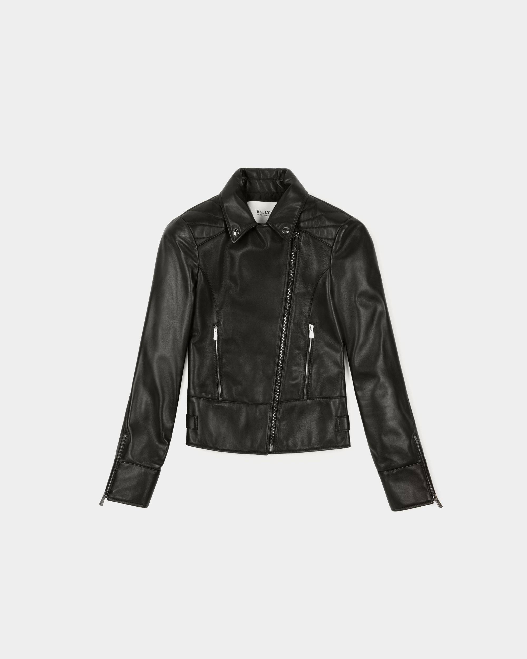 Leather Biker Jacket - Women's - Bally - 01