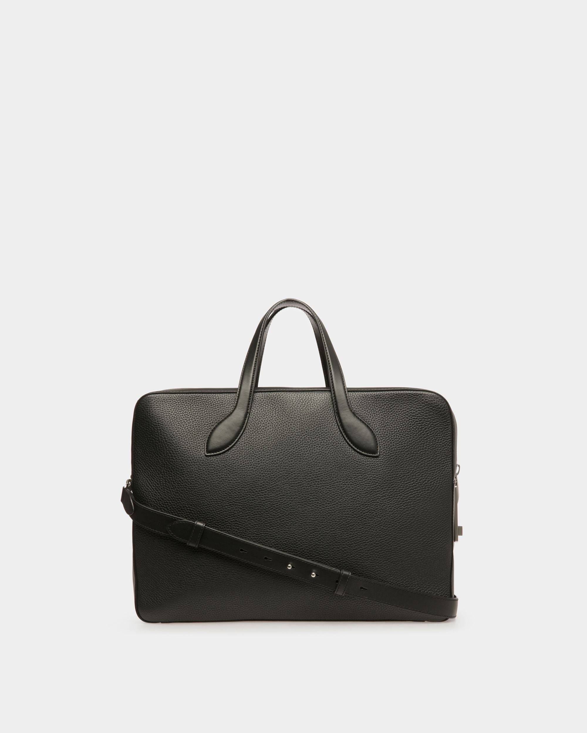 Gentleman | Men's Business Bag | Black Leather | Bally | Still Life Back