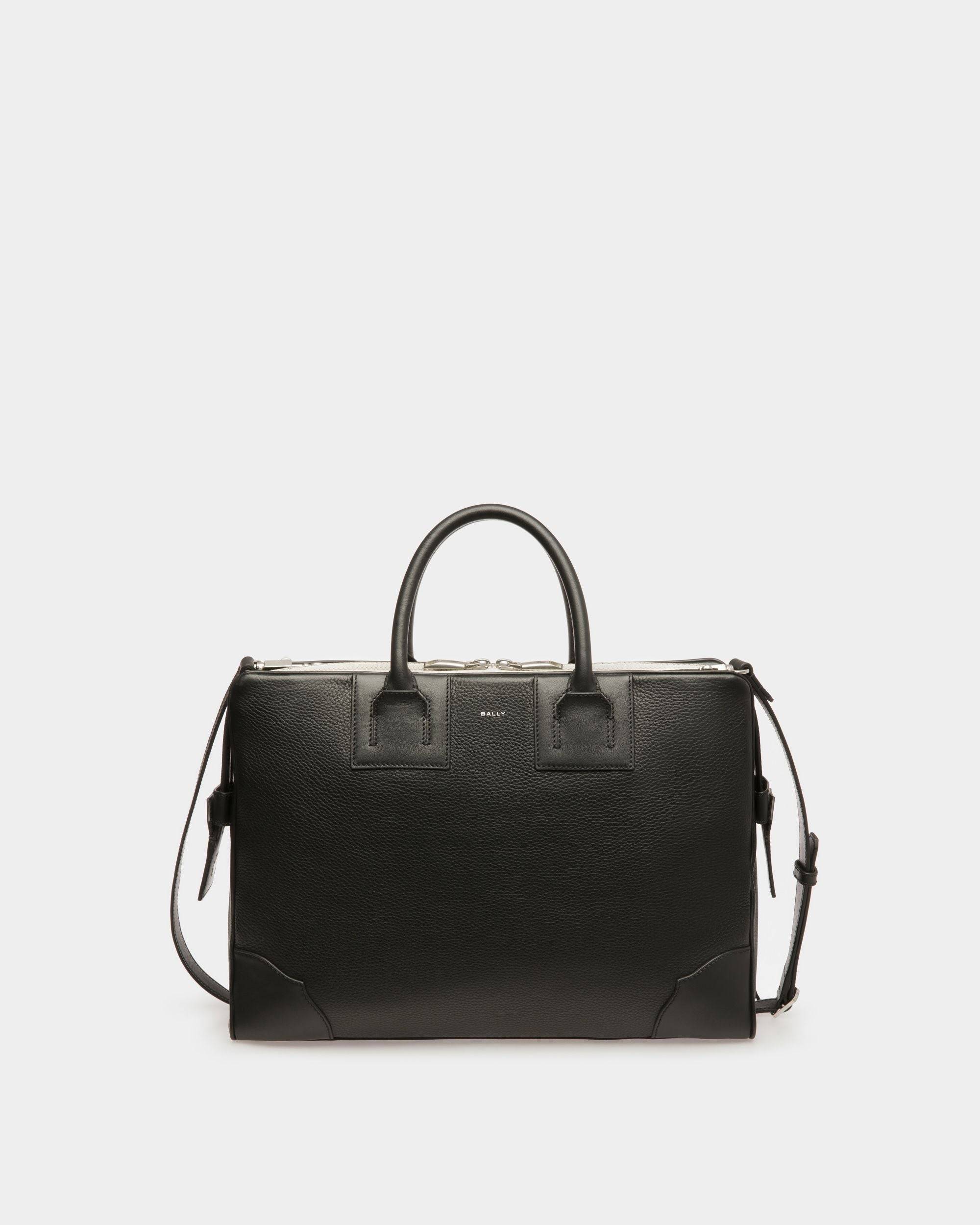 Bord Brief | Men's Business Bag | Black Leather | Bally | Still Life Front
