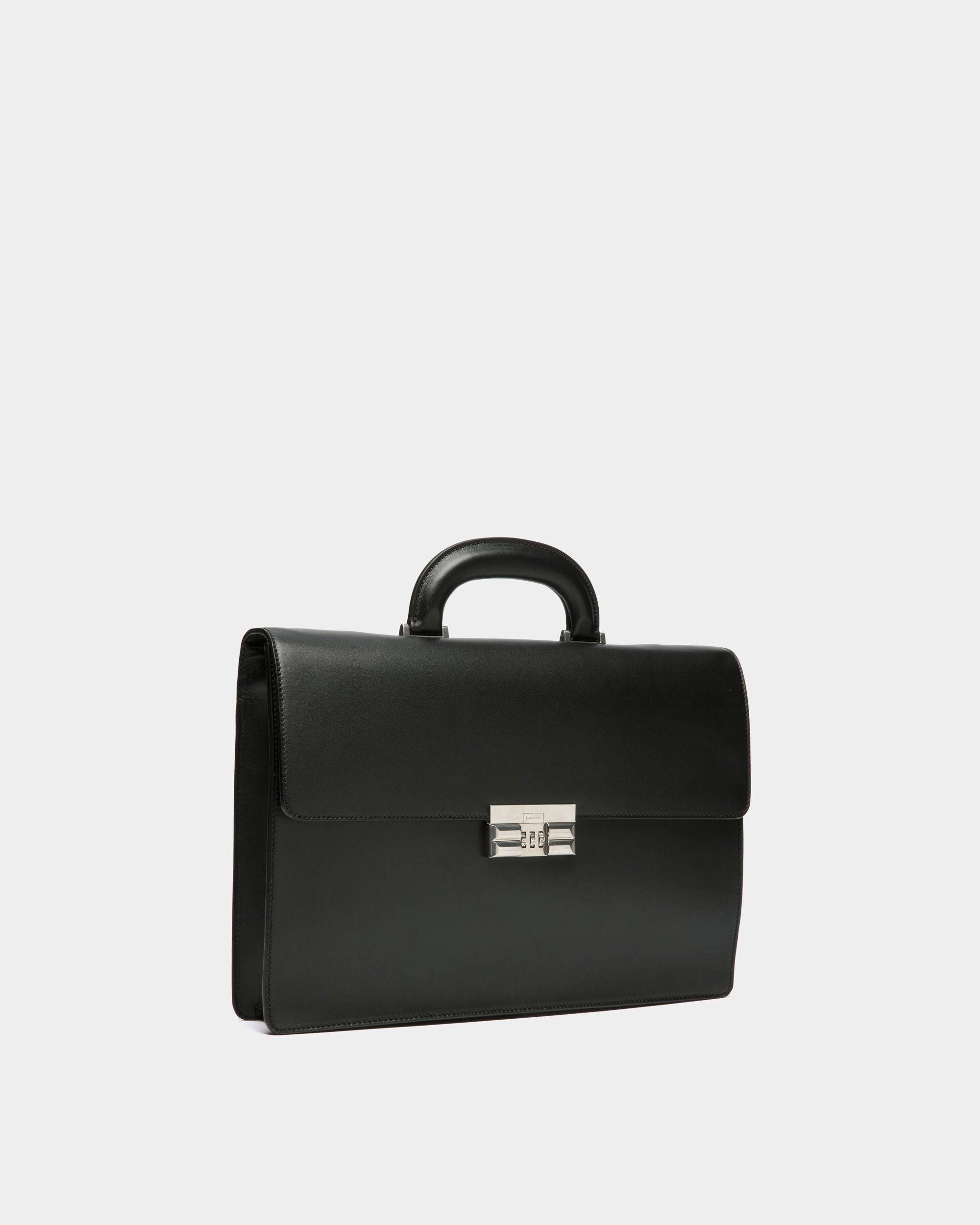 Busy Bally Briefcase in Black Leather - Men's - Bally - 03
