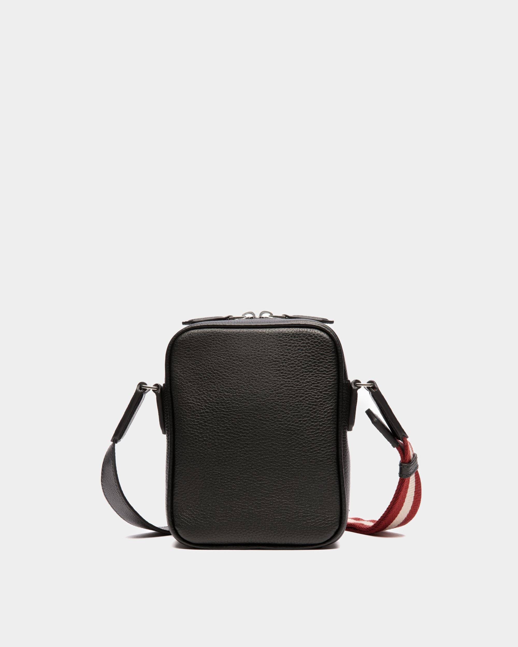 Code Crossbody Bag in Black Leather - Men's - Bally - 02