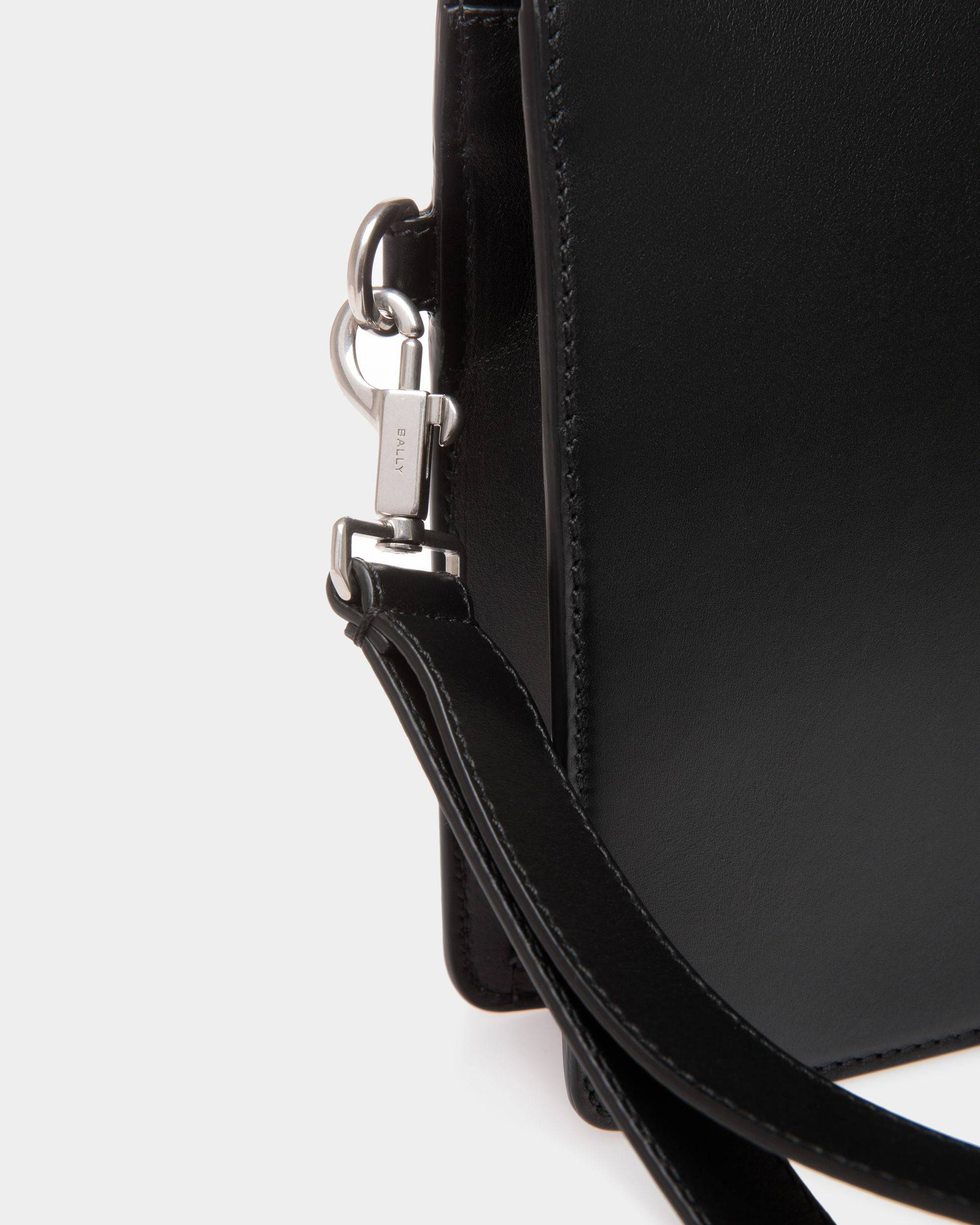 Busy Bally | Men's Pouch in Black Leather | Bally | Still Life Detail