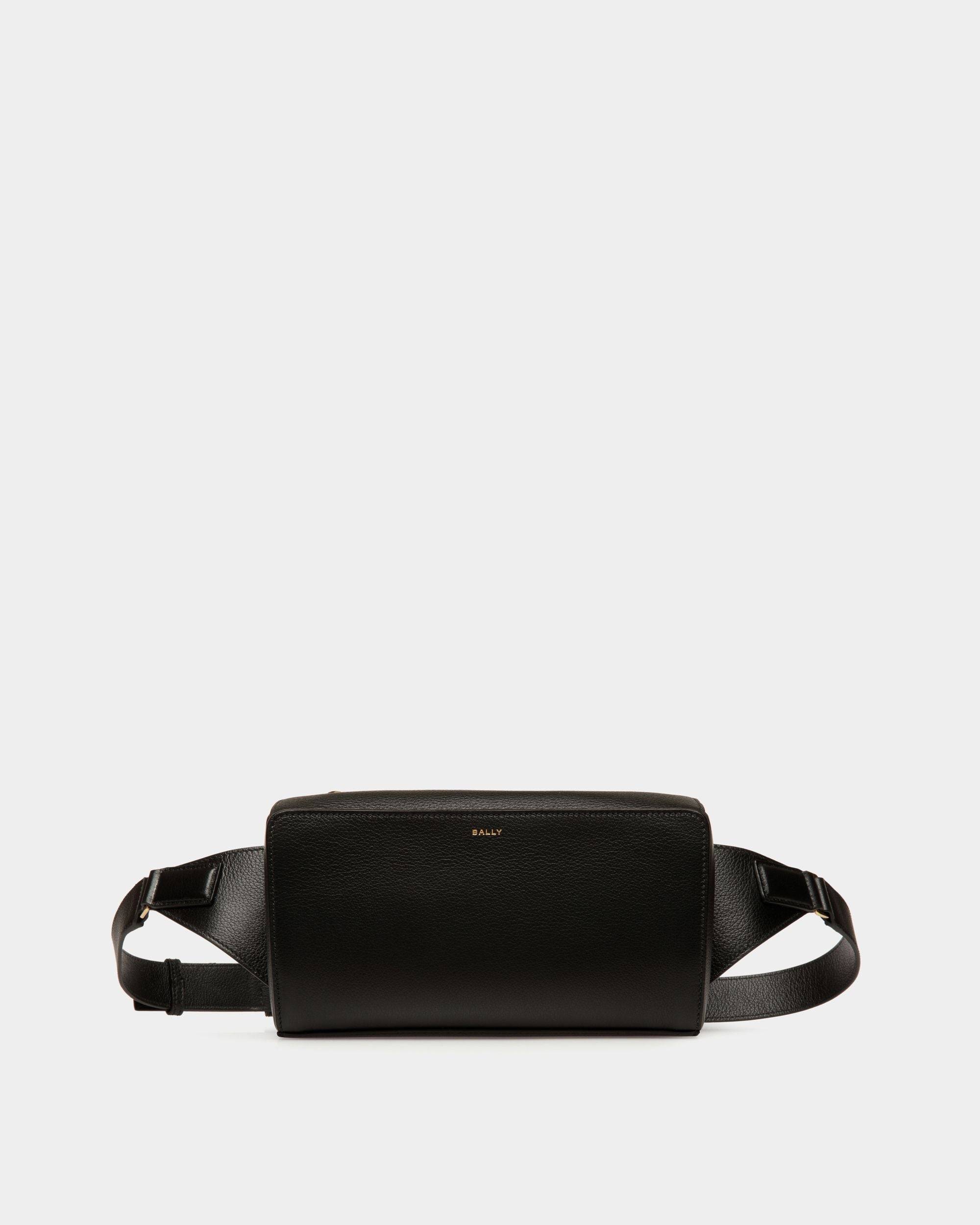 Arkle Men s Belt Bag in Black Grained Leather Bally