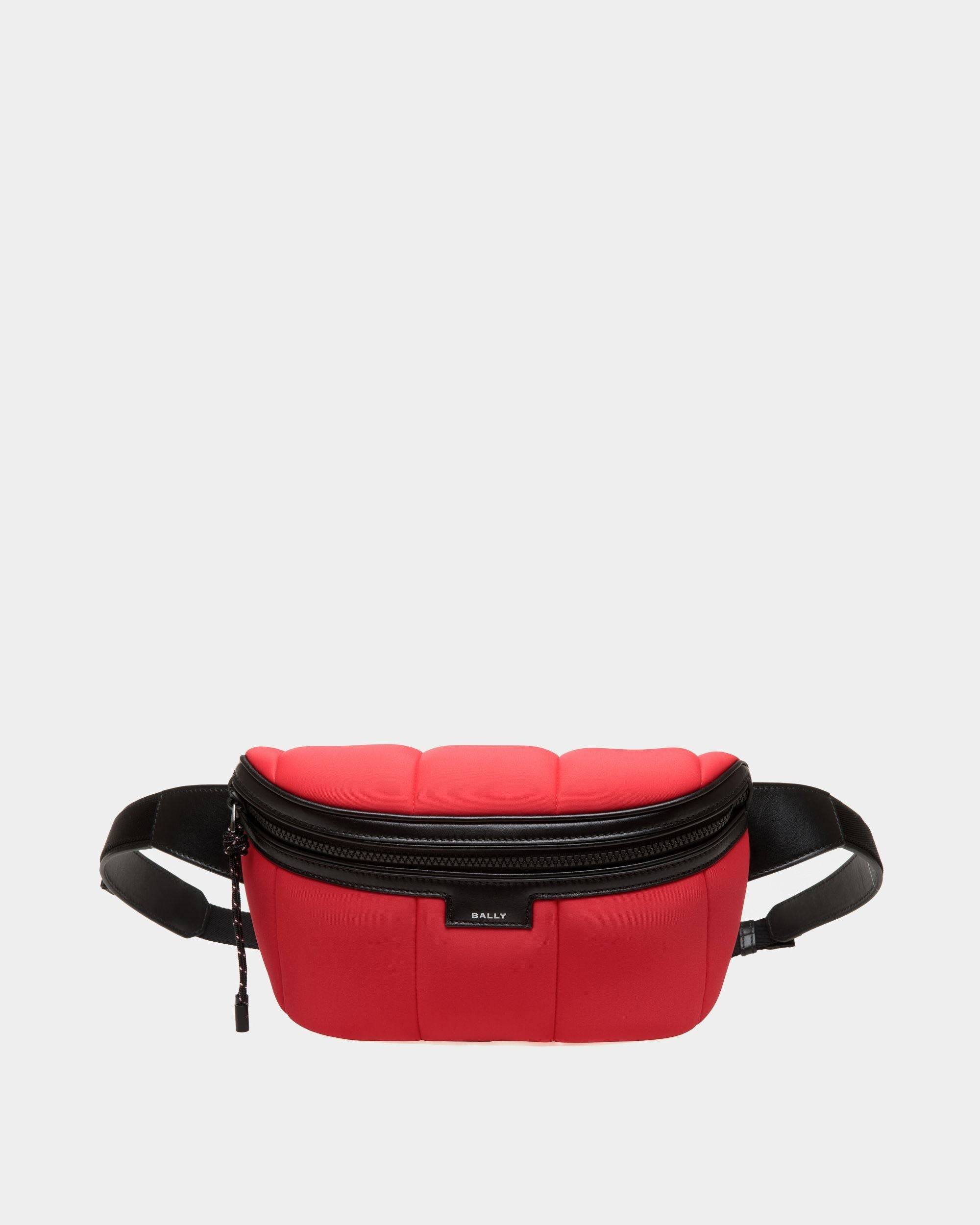 Men's Mountain Belt Bag In Red Neoprene | Bally | Still Life Front