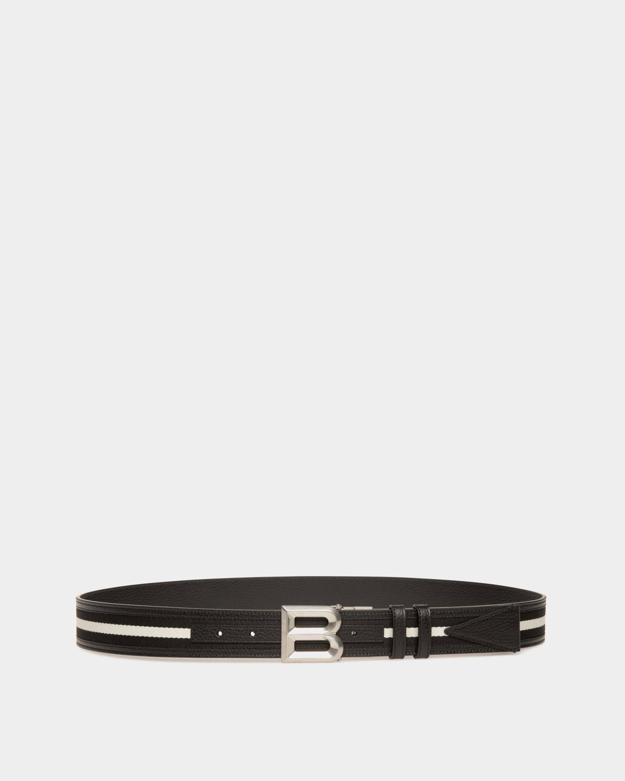 B Bold 35mm Reversible Belt in Fabric And Leather - Men's - Bally - 01