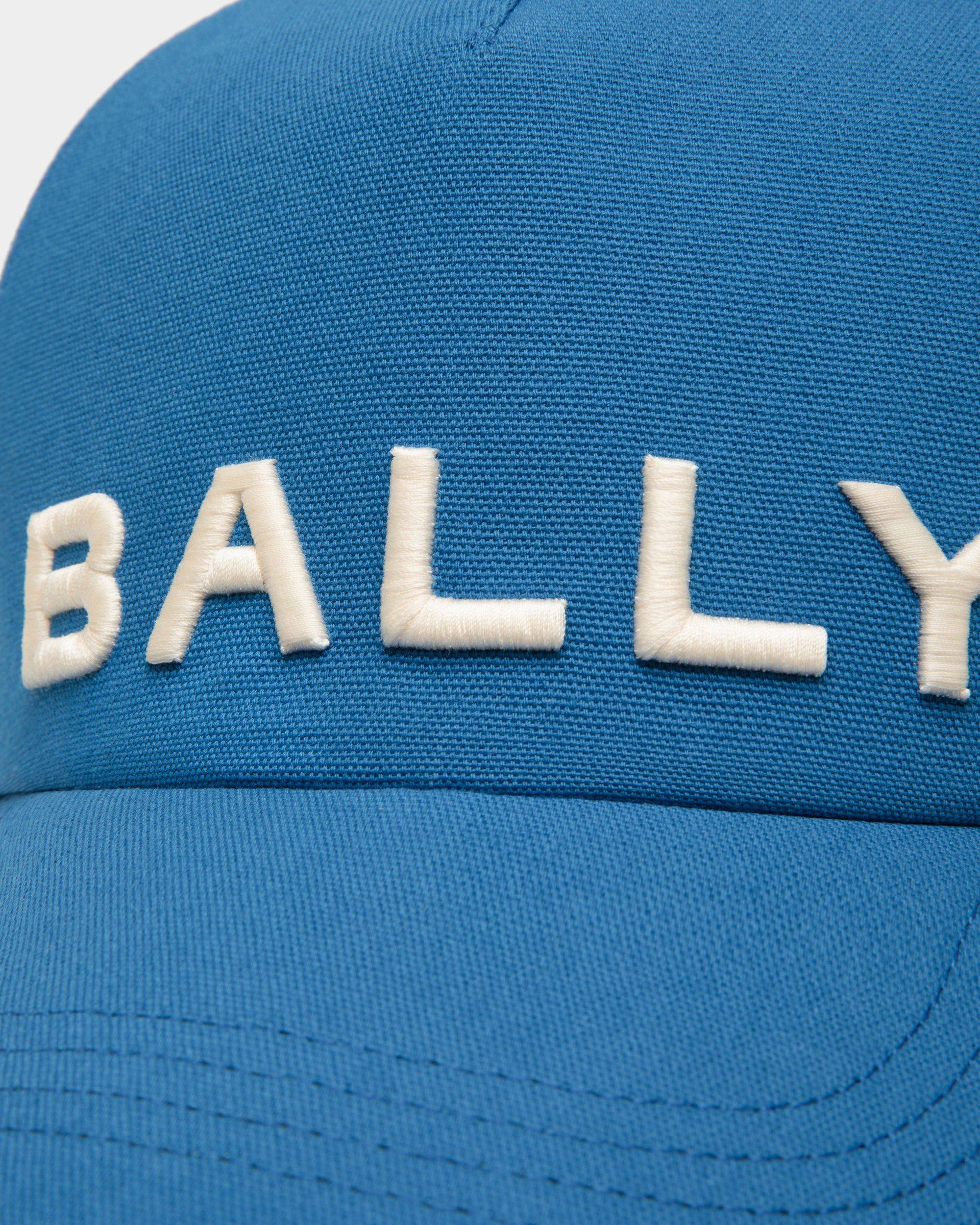 Men's Baseball Hat in Blue Cotton | Bally | Still Life Detail