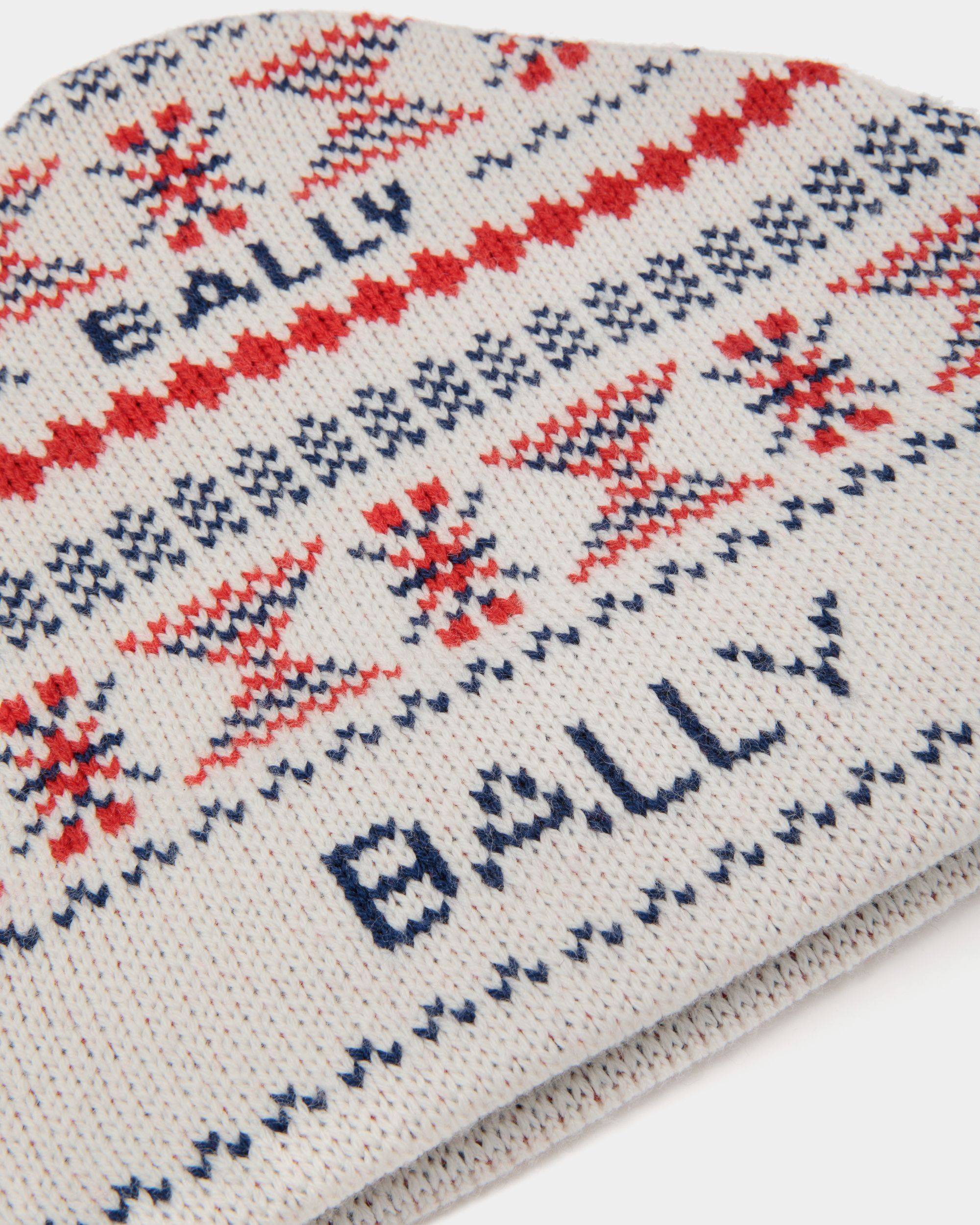 Men's Multicolor Beanie in Wool | Bally | Still Life Detail