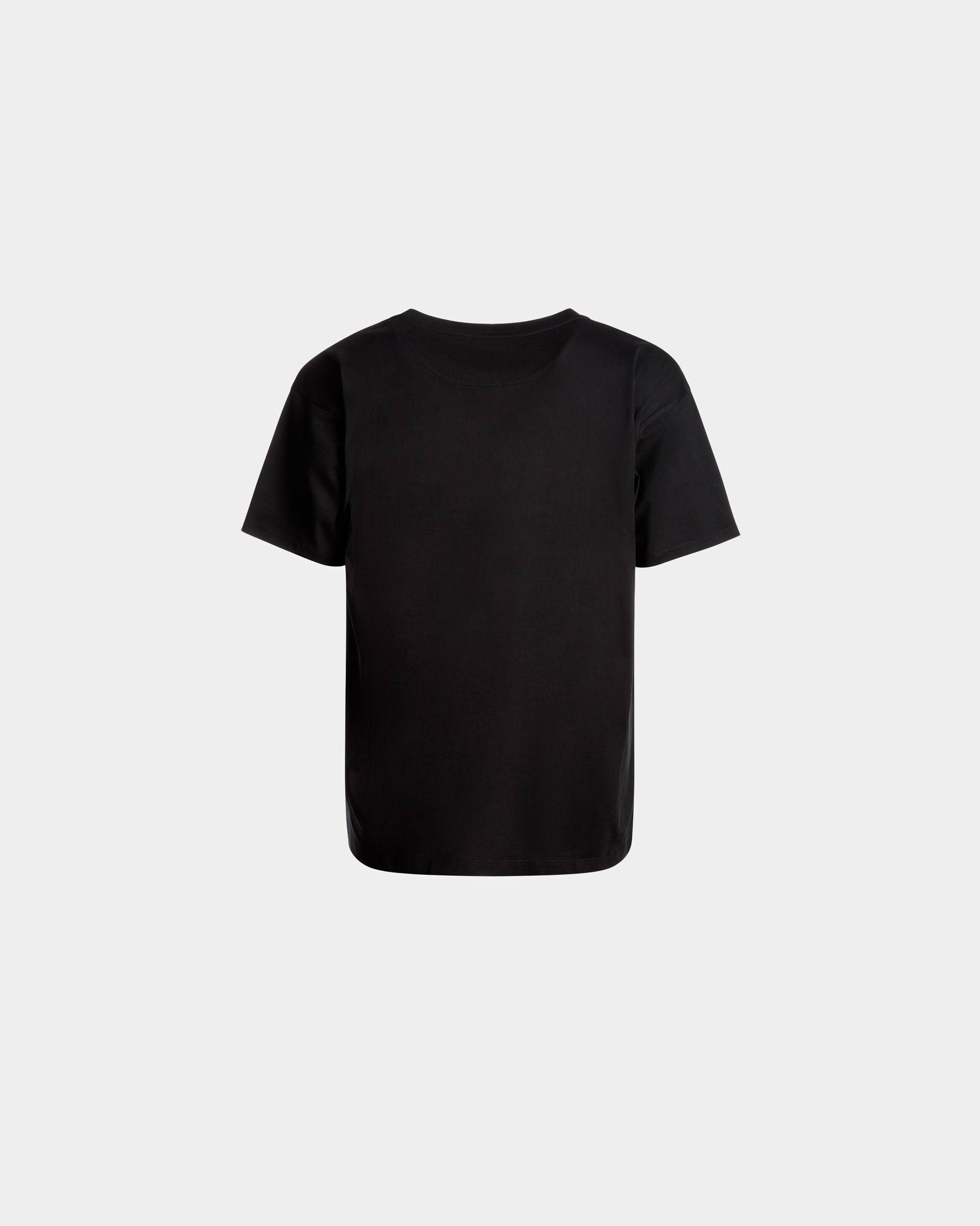 T-shirt In Black Cotton - Men's - Bally - 01