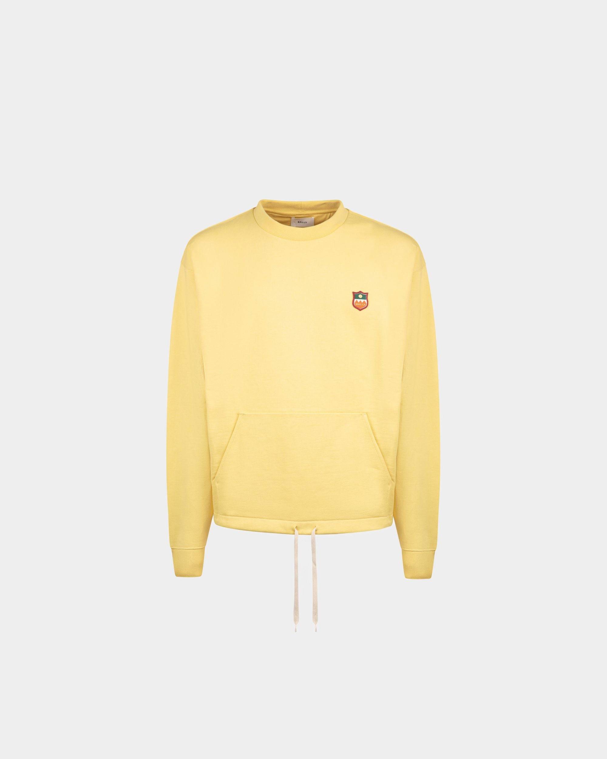Men's Sweatshirt in Yellow Cotton | Bally | Still Life Front