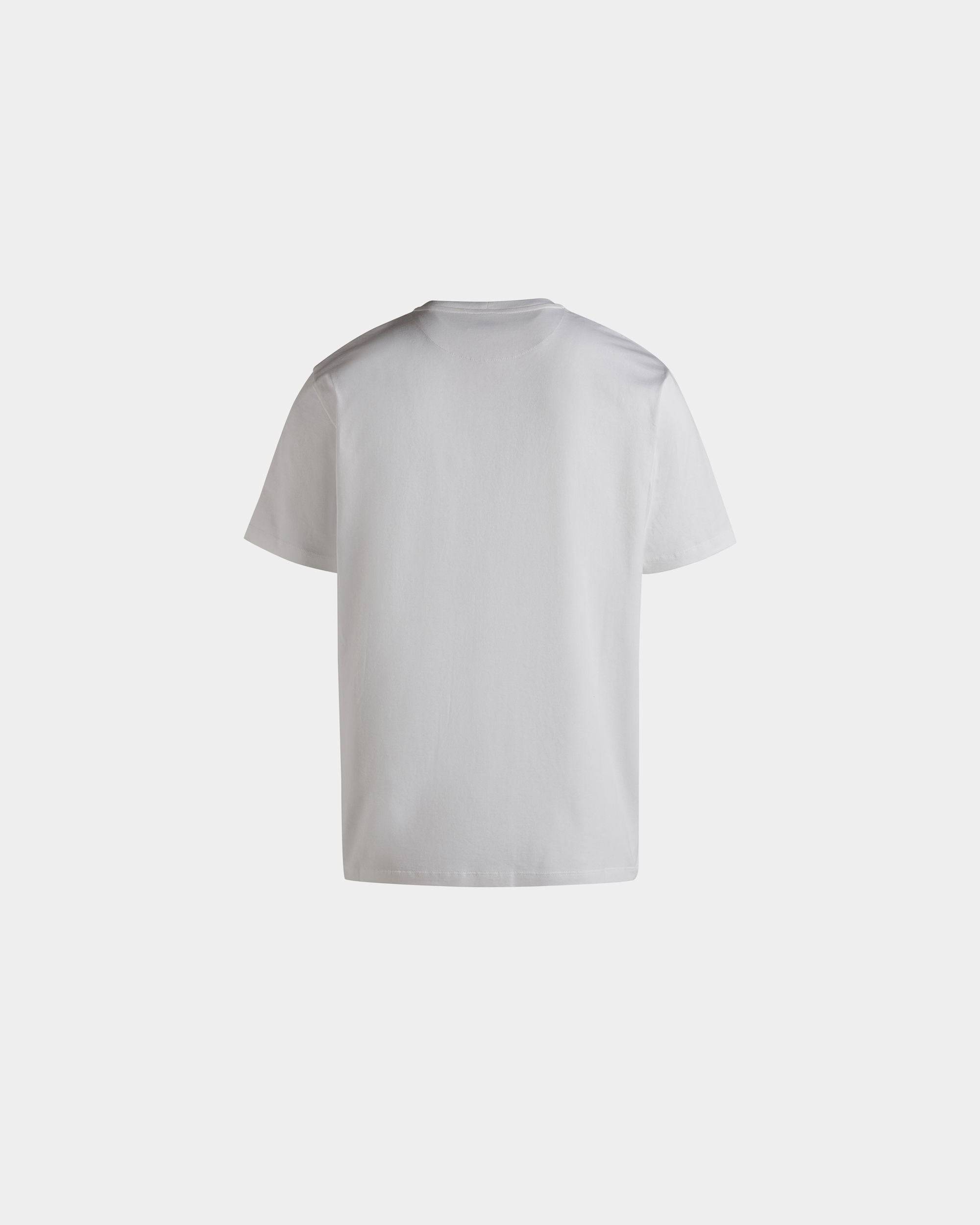 Men's T-Shirt in White Cotton | Bally | Still Life Back