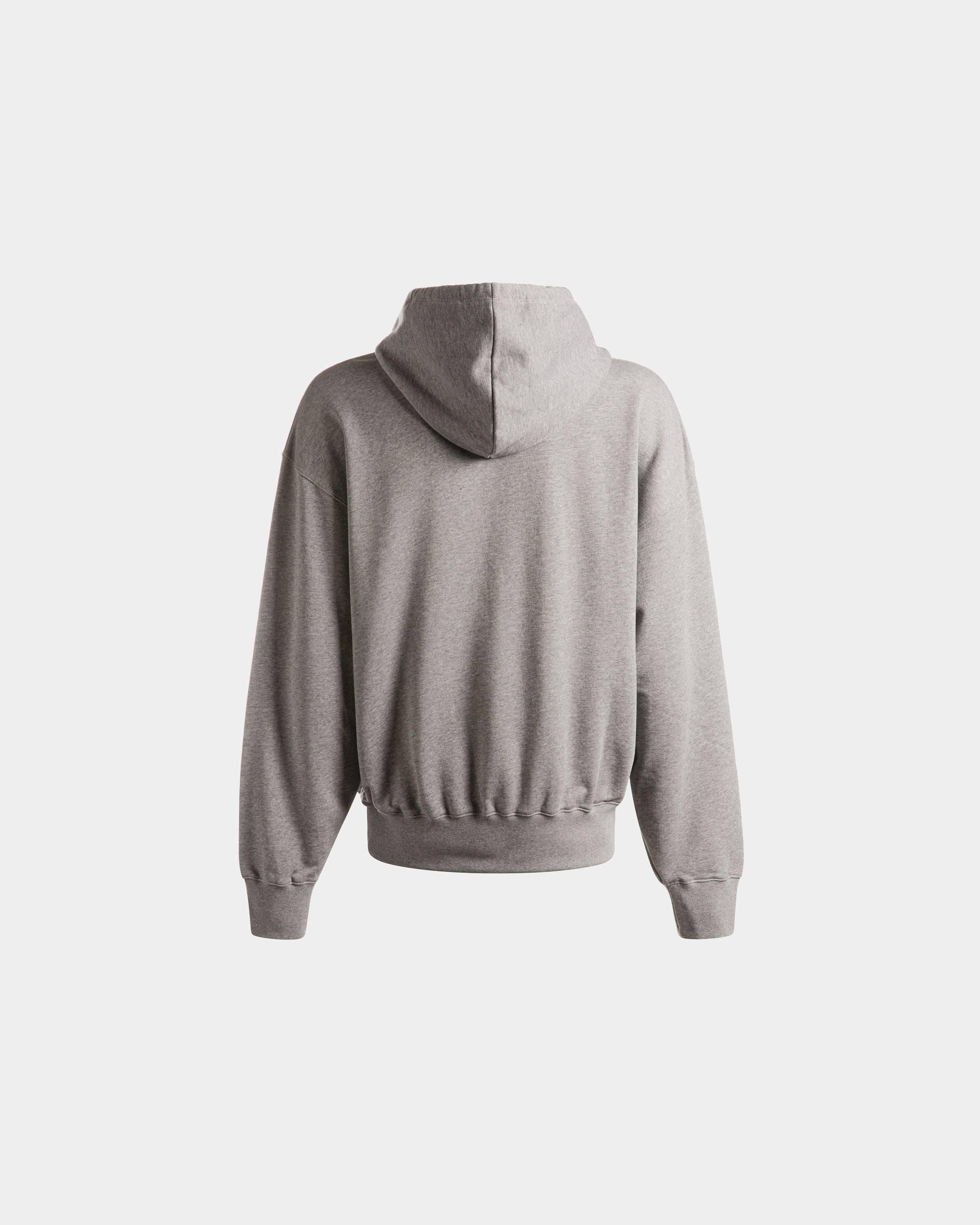 Men's Sweatshirt in Grey Melange Cotton | Bally | Still Life Back