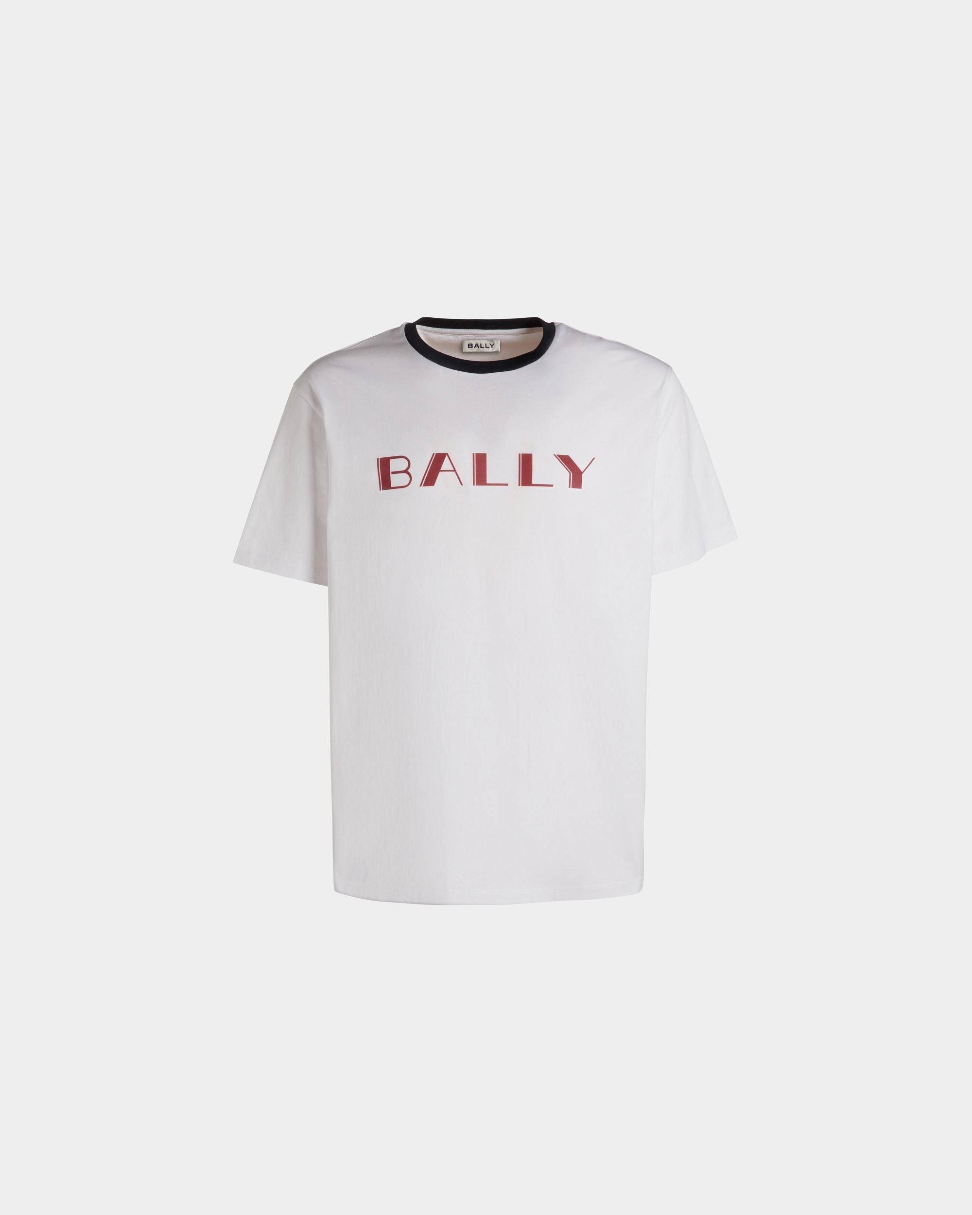 Summer Capsule T-Shirt In White Cotton - Men's - Bally - 01