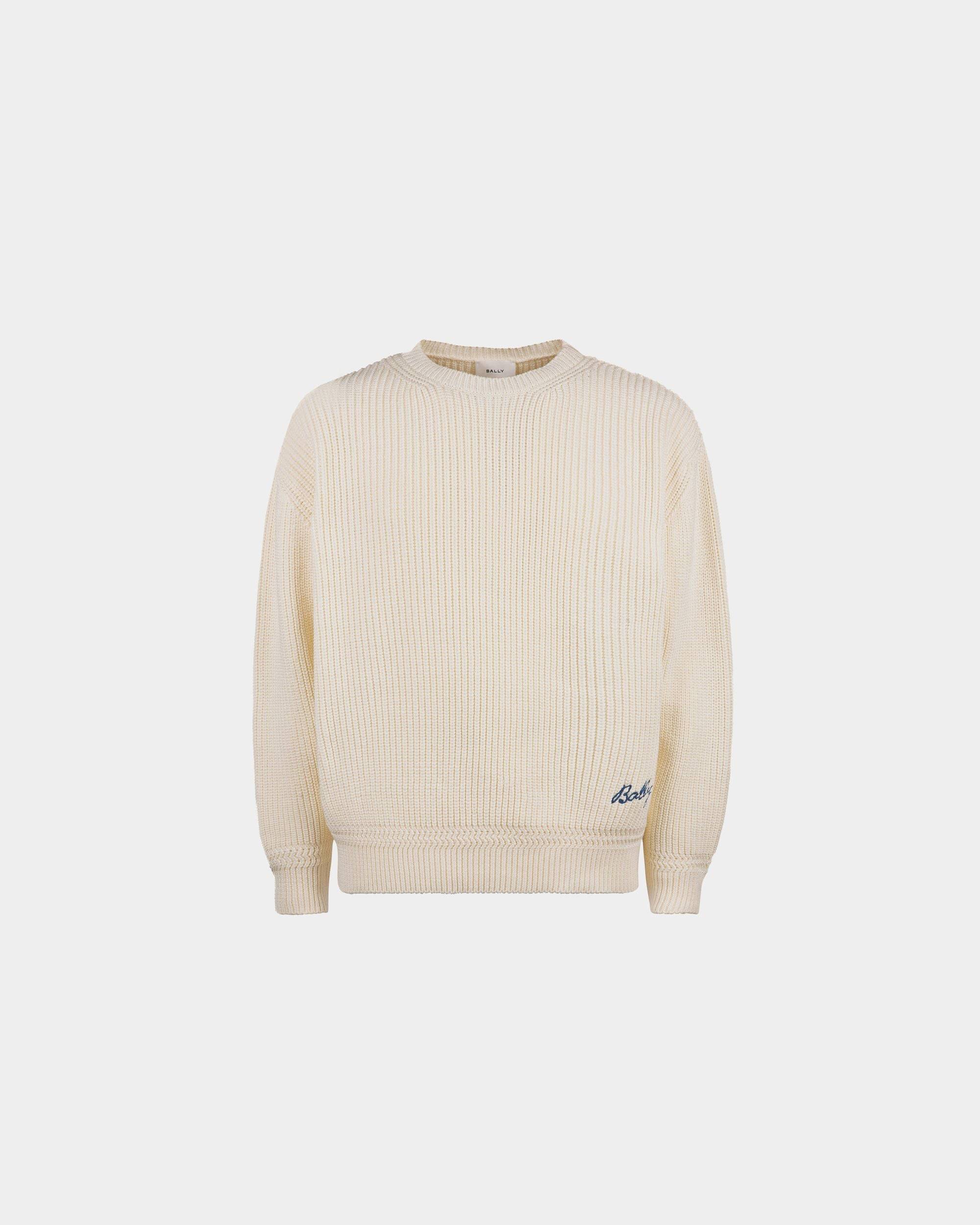 Men's Crewneck Sweater in Cotton | Bally | Still Life Front