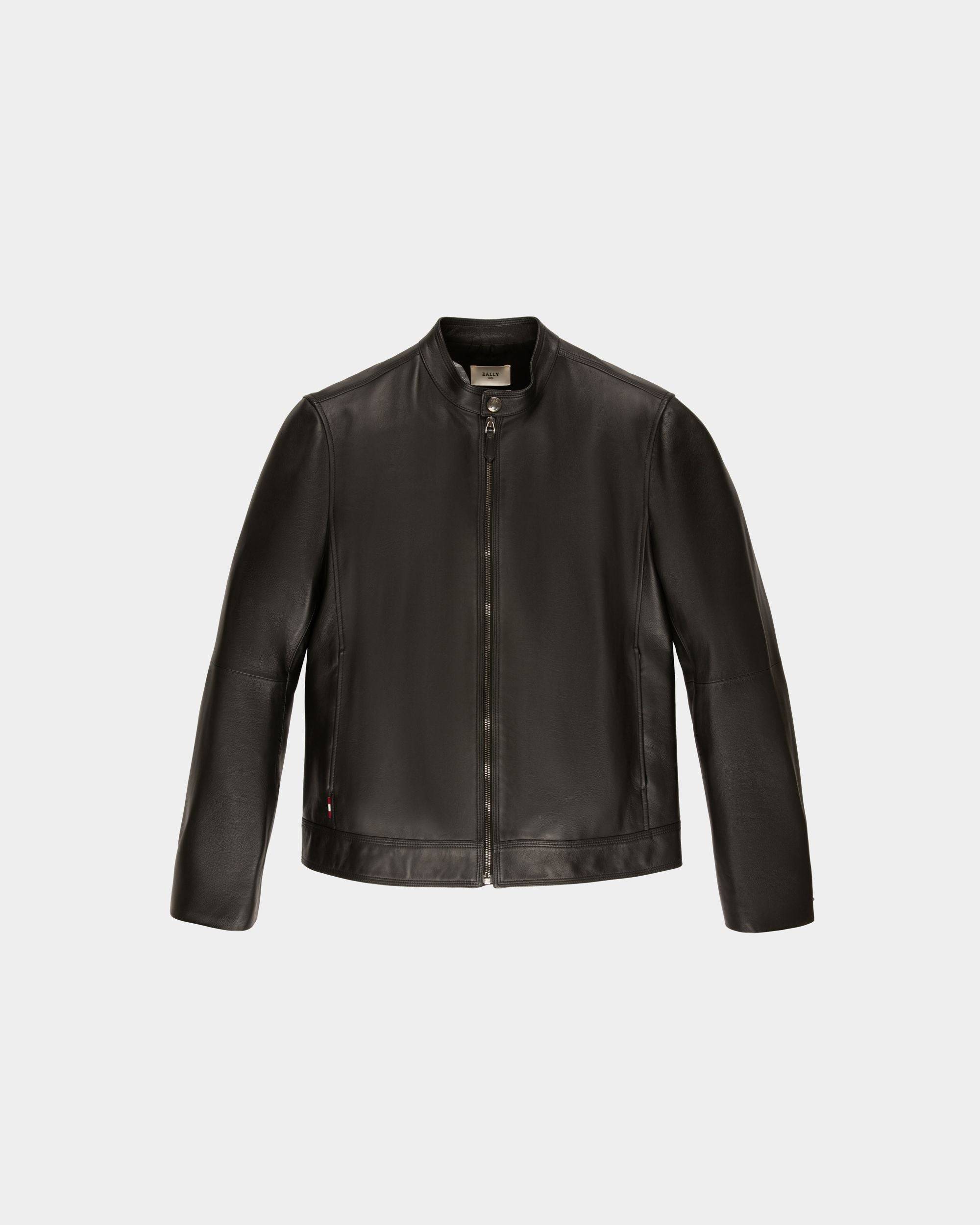 Leather Jacket In Black - Men's - Bally - 01