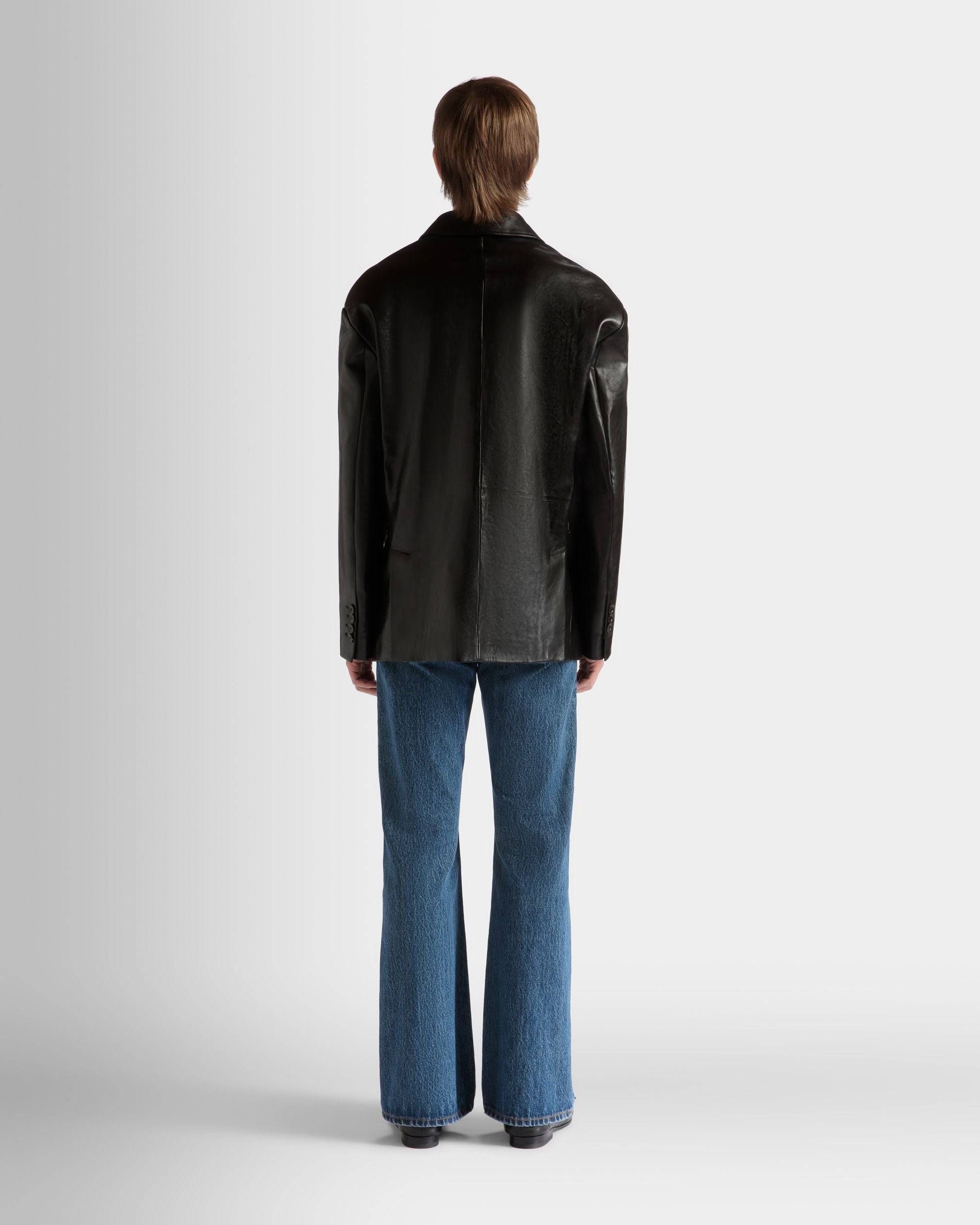 Jacket in Black Leather - Men's - Bally - 06