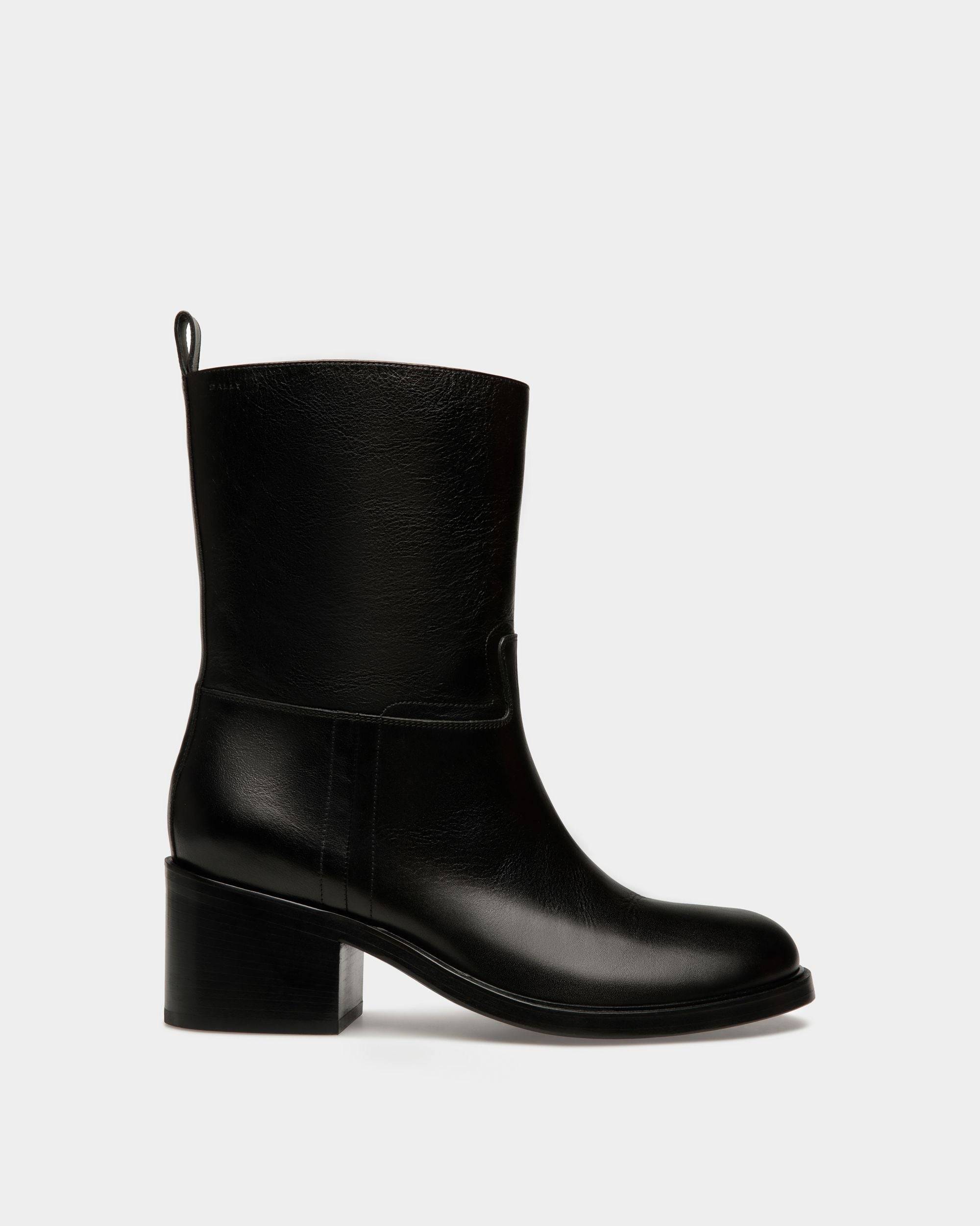 Peggy | Men's Boot in Black Leather | Bally | Still Life Side