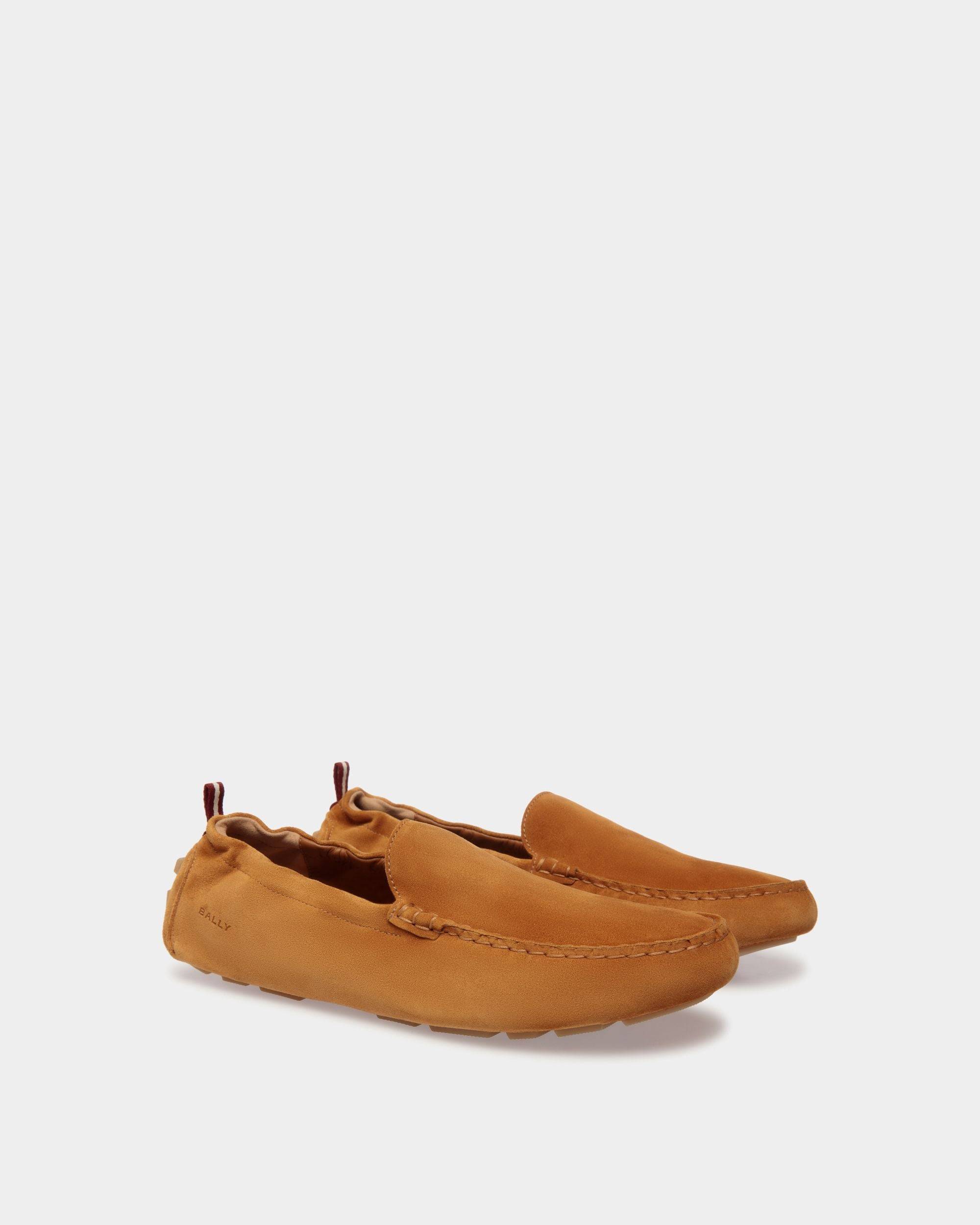 Kerbs Driver in Brown Suede Leather - Men's - Bally - 03