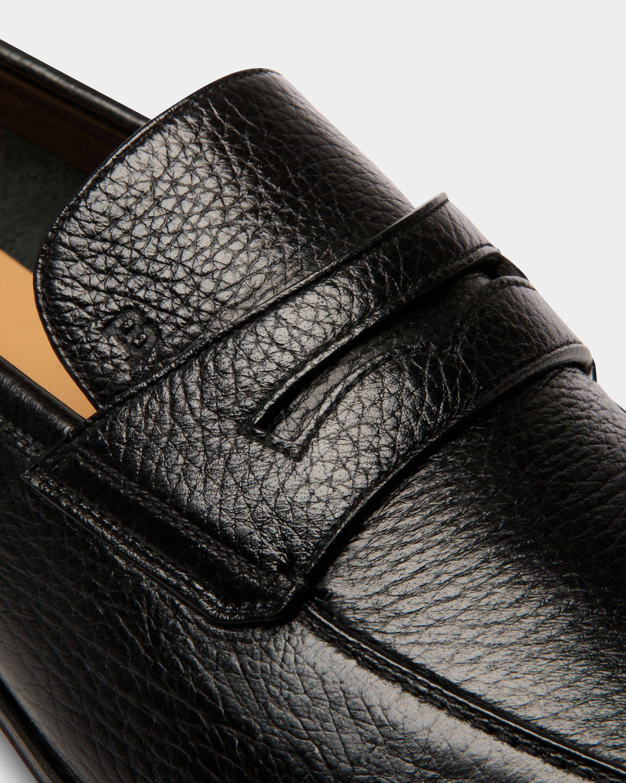 Westminster Loafer in Black Deer Leather - Men's - Bally - 04
