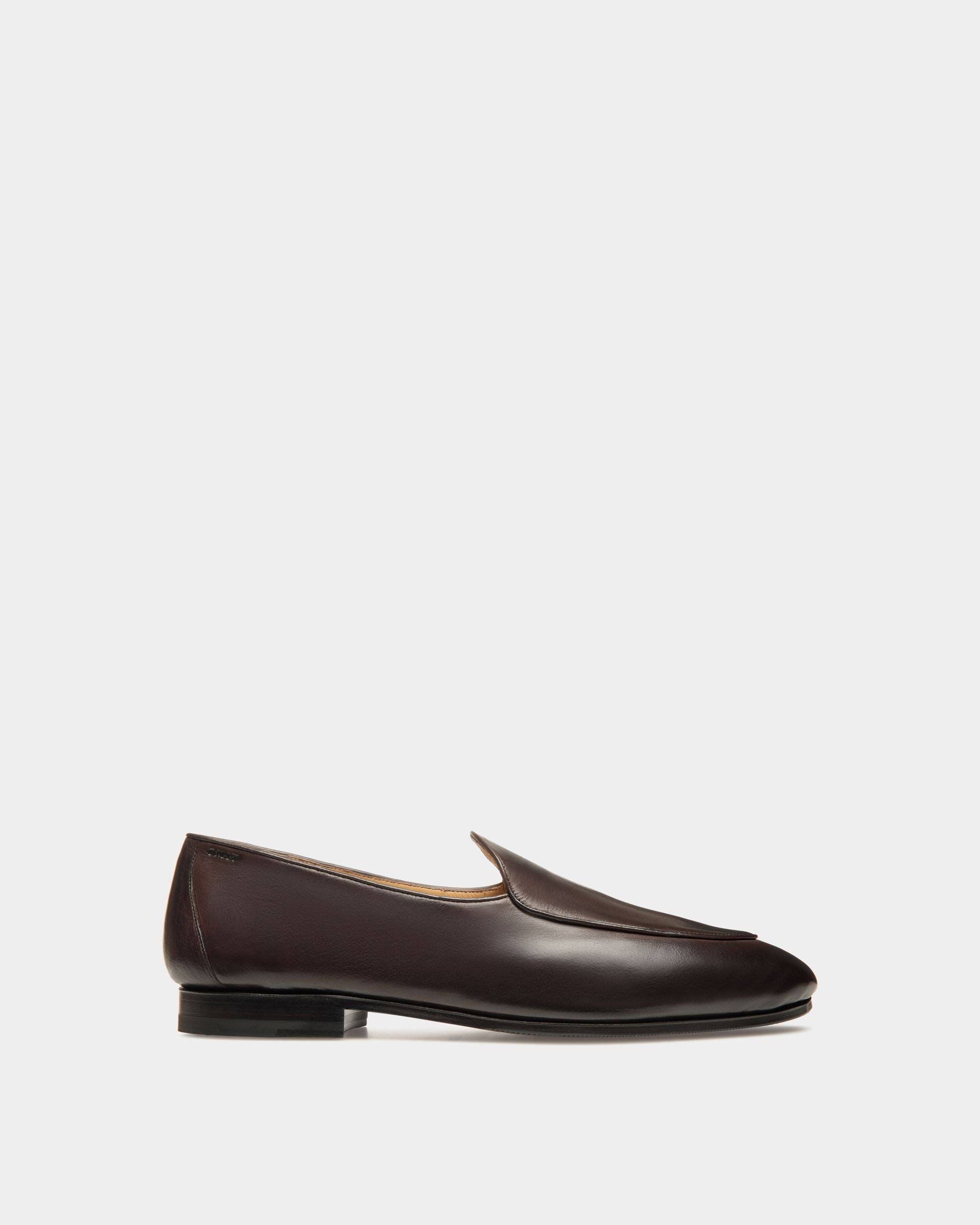 Plume Loafer in Ebony Leather - Men's - Bally - 01