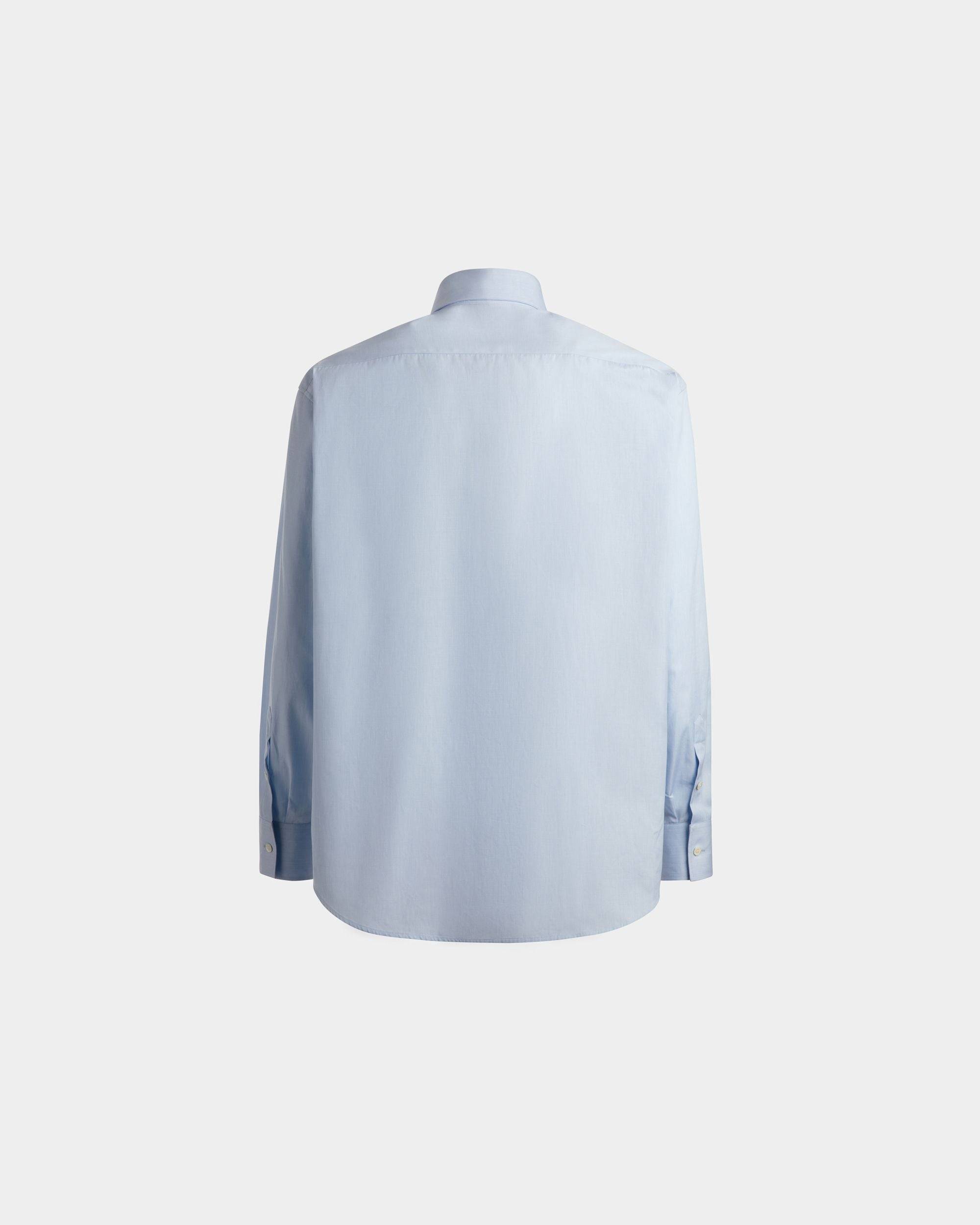 Men's Shirt in Light Blue Cotton | Bally | Still Life Back