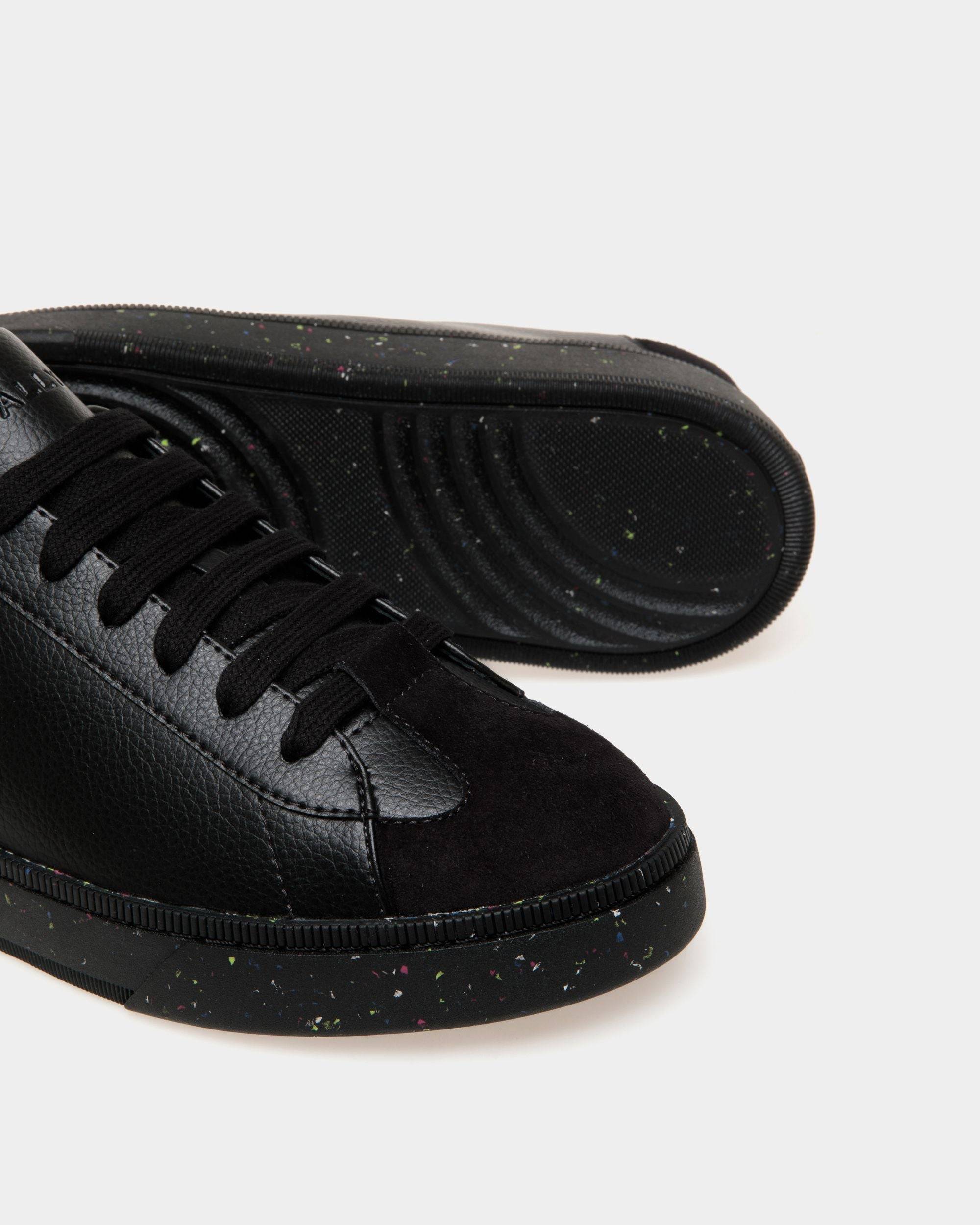 Raise | Men's Sneaker in Black Faux Leather | Bally | Still Life Below