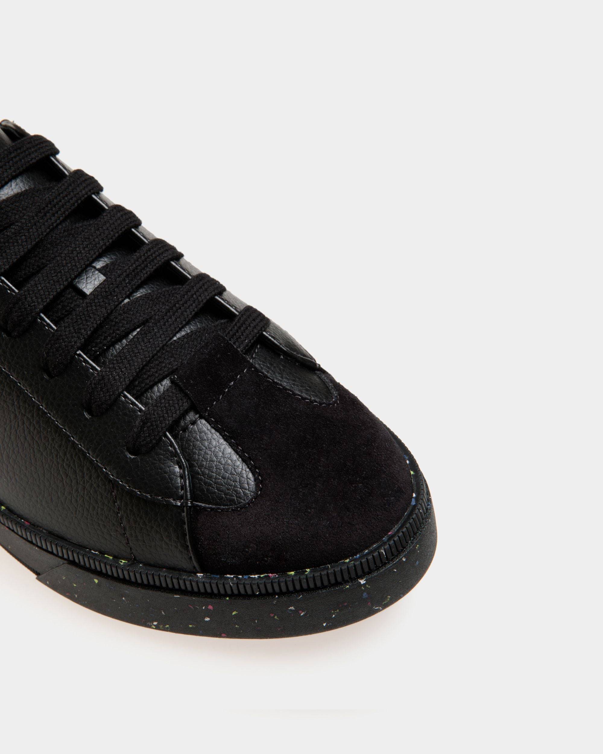 Raise | Men's Sneaker in Black Faux Leather | Bally | Still Life Detail