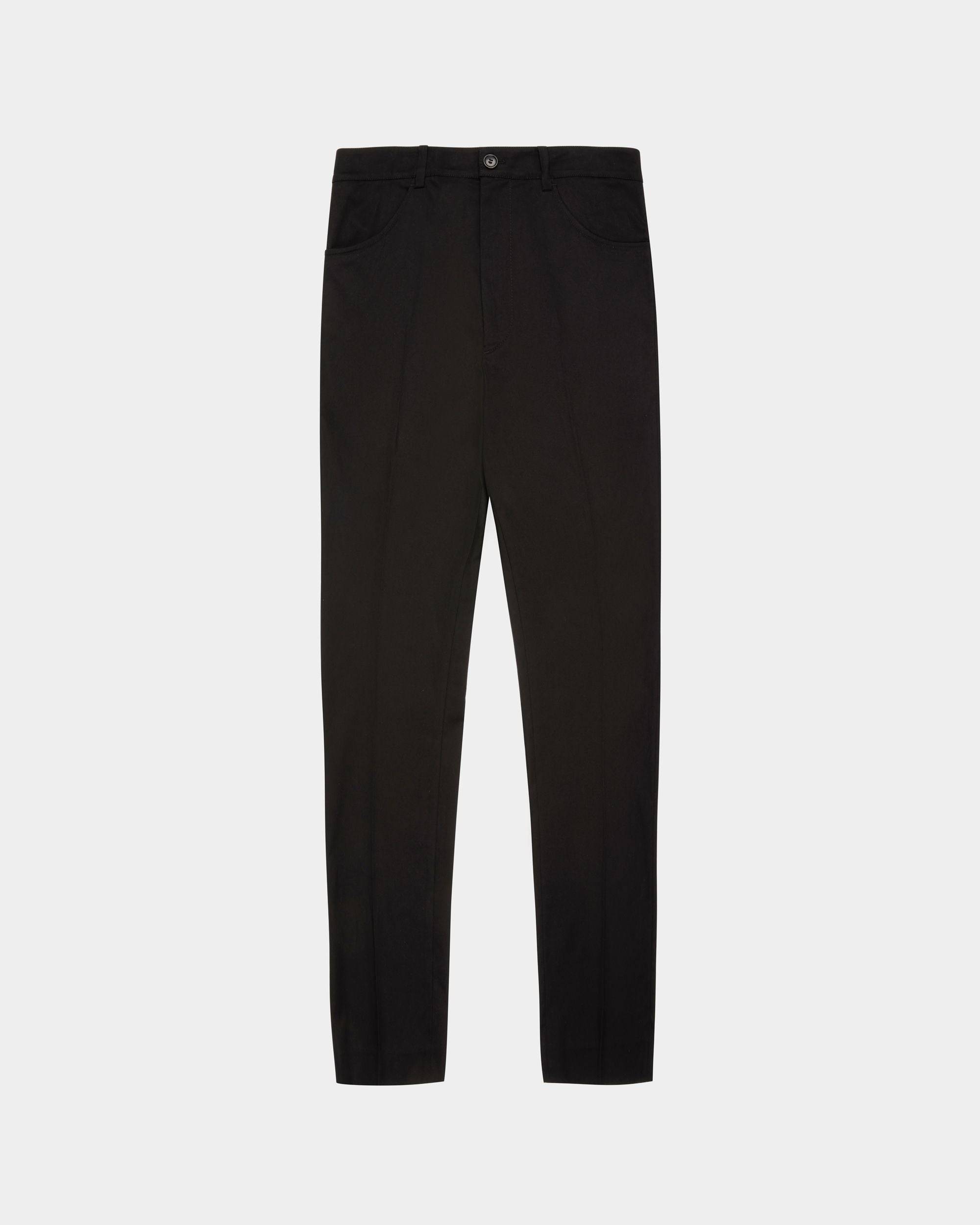 Cotton Mix Trousers In Black - Men's - Bally - 01