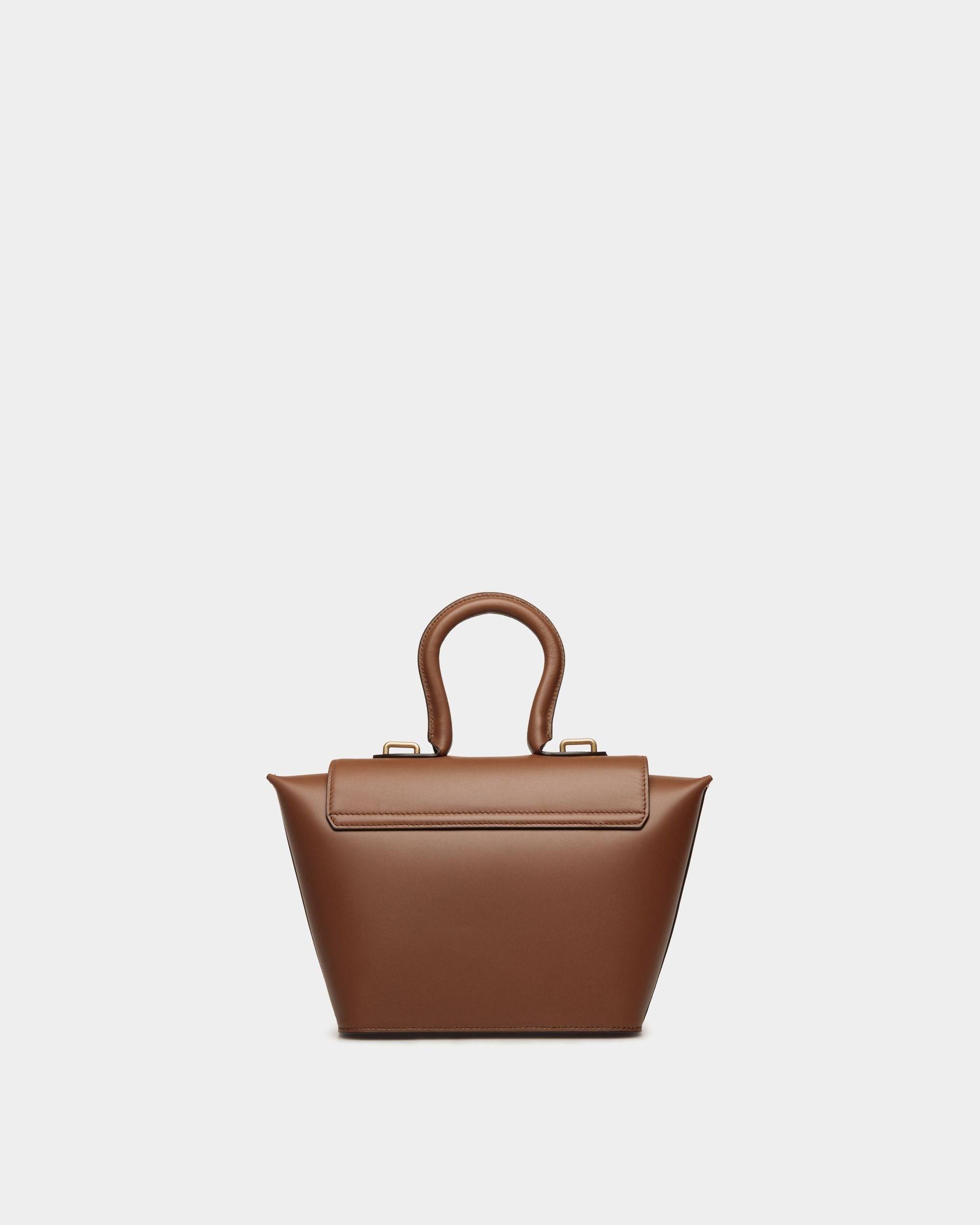 Belle Top Handle Bag in Brown Leather - Women's - Bally - 03
