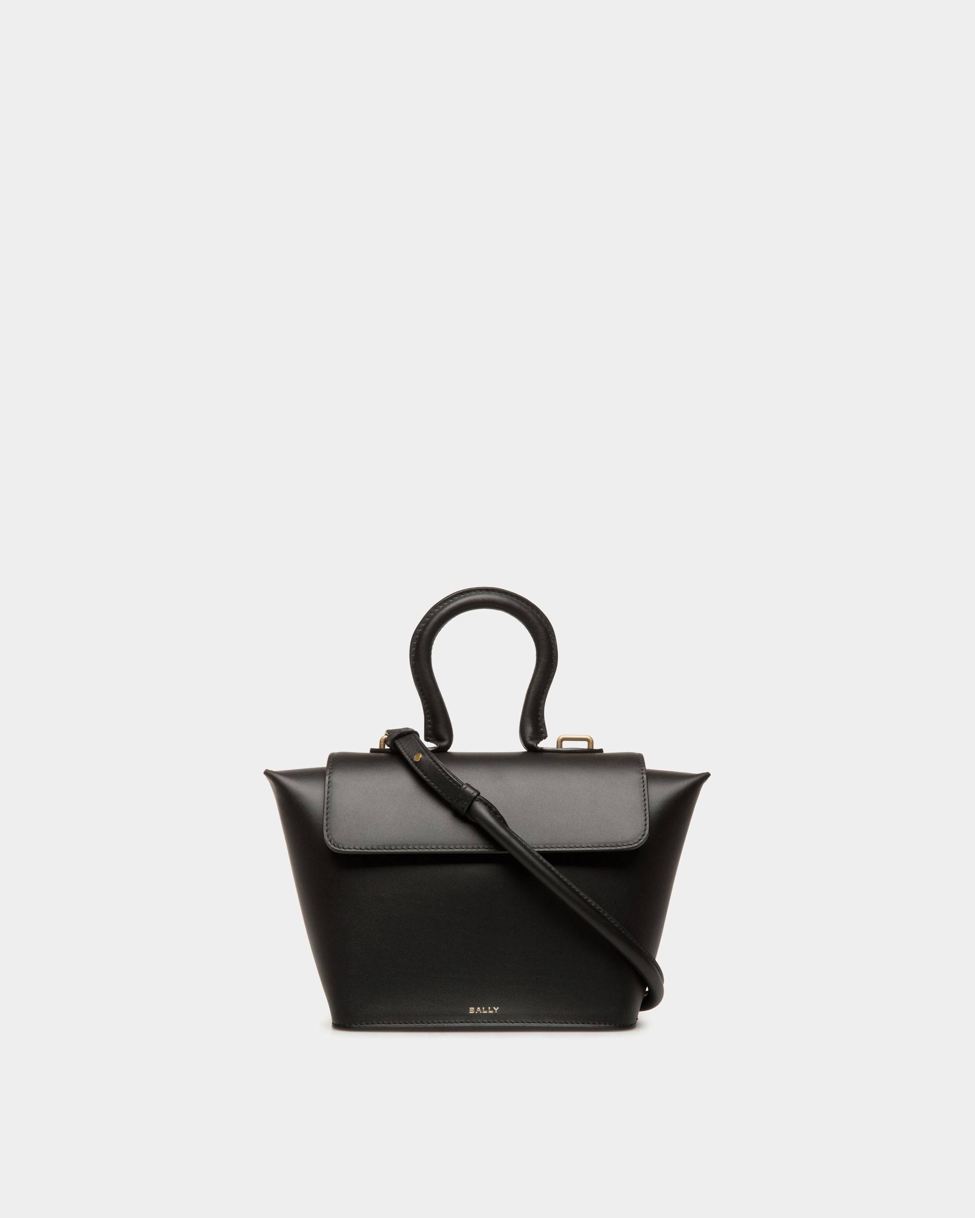 Belle Top Handle Bag in Black Leather - Women's - Bally - 01