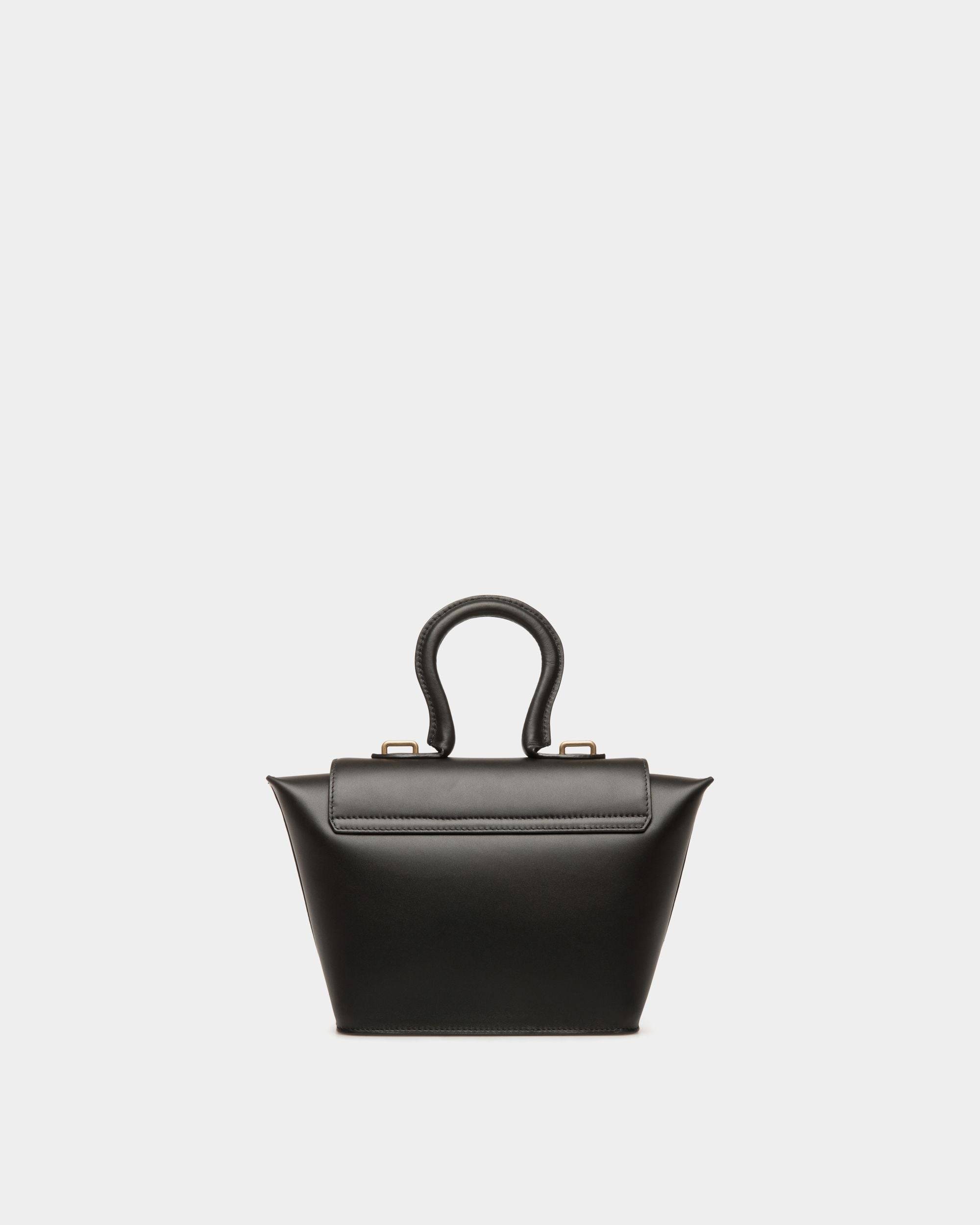 Belle Top Handle Bag in Black Leather - Women's - Bally - 03
