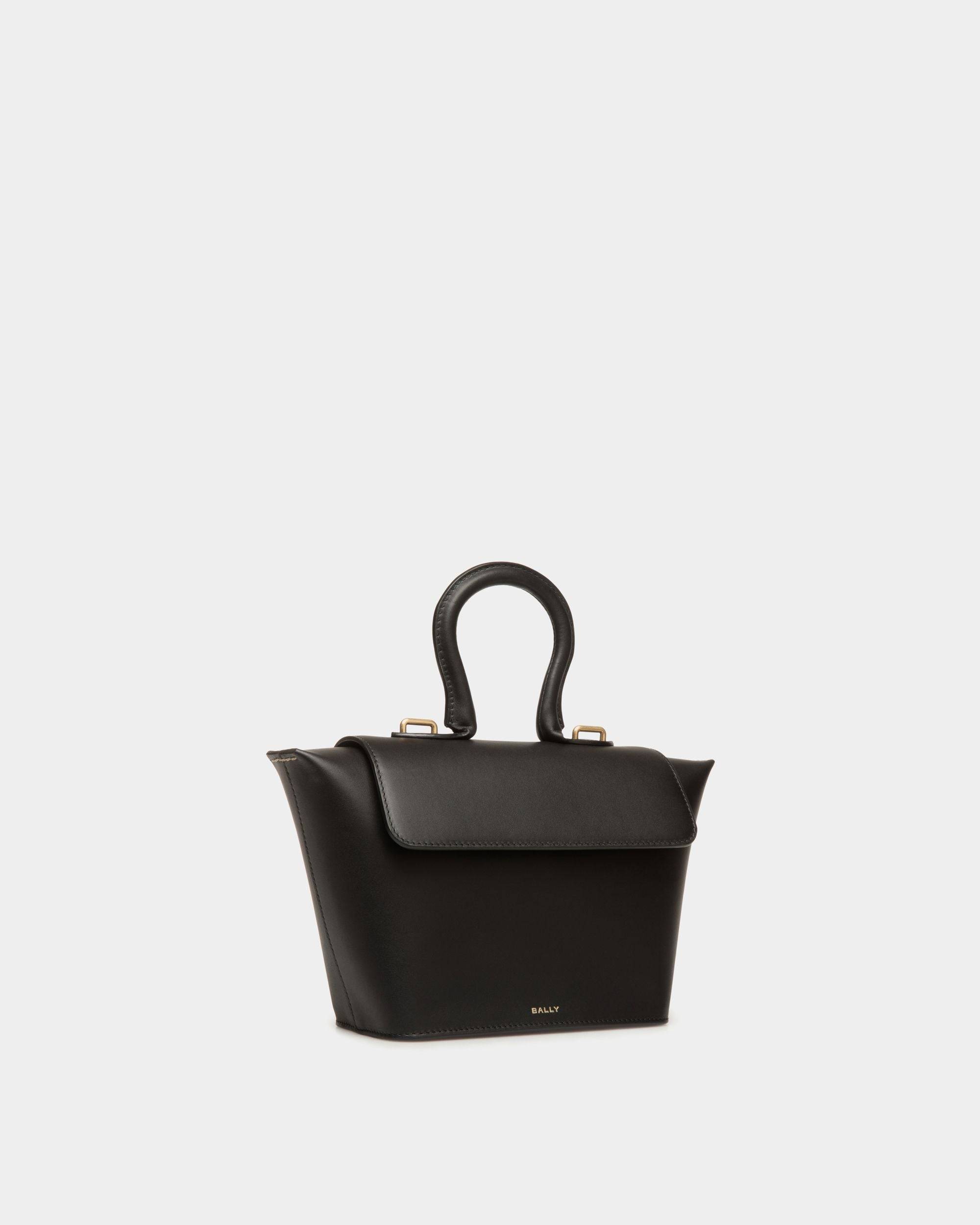 Belle Top Handle Bag in Black Leather - Women's - Bally - 04