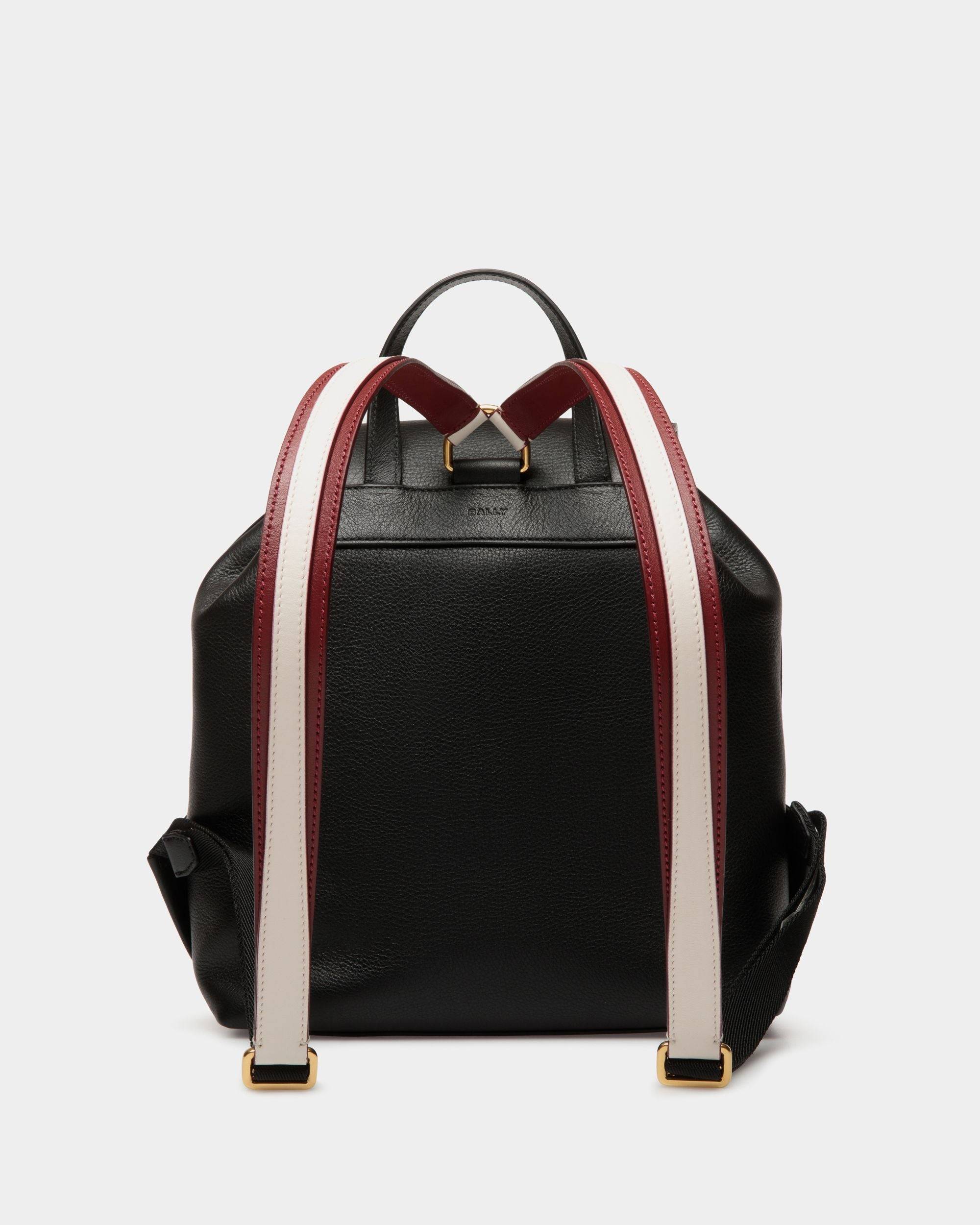 Code Backpack in Black Leather - Women's - Bally - 02
