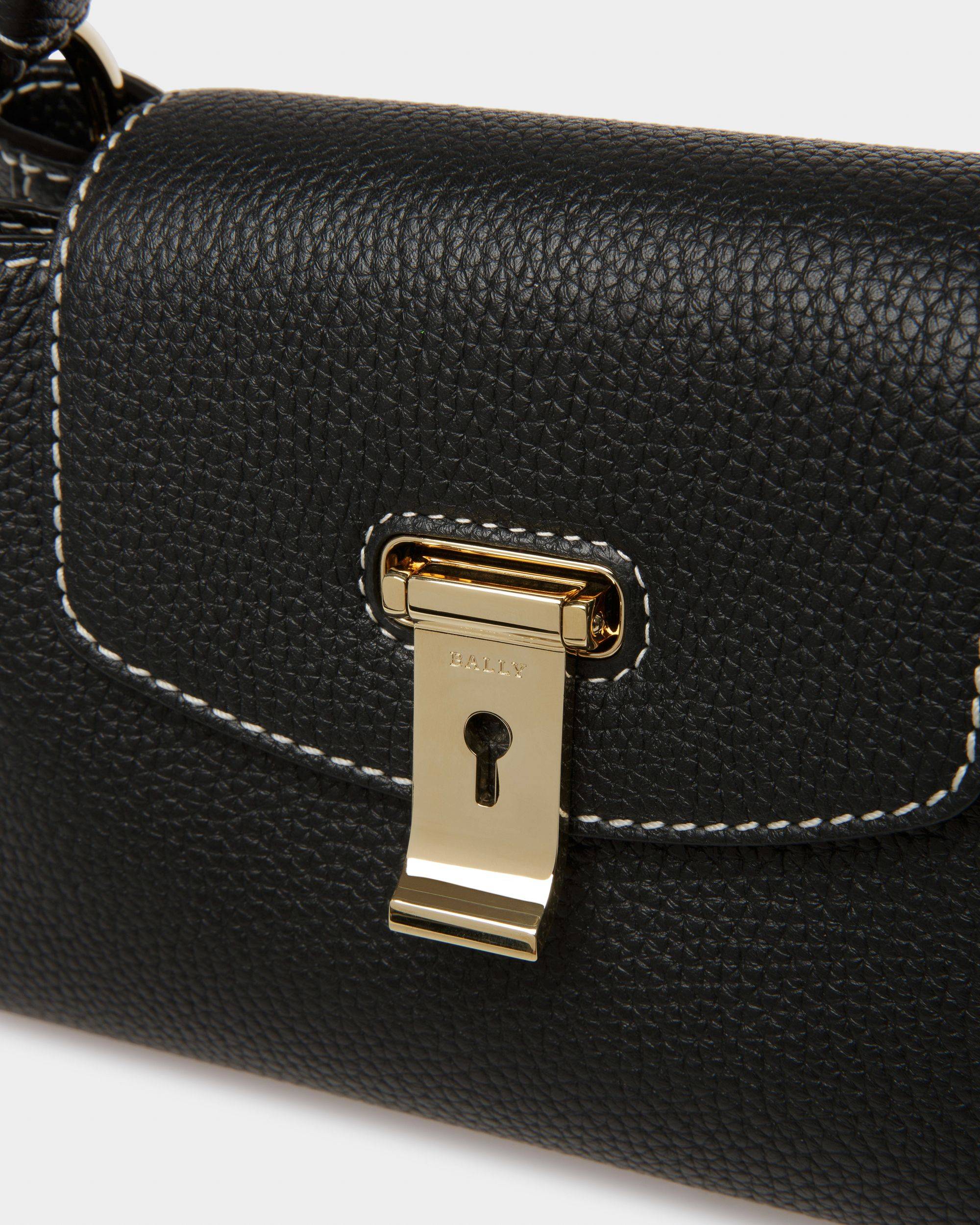 Layka XS Leather Minibag In Black - Women's - Bally - 06