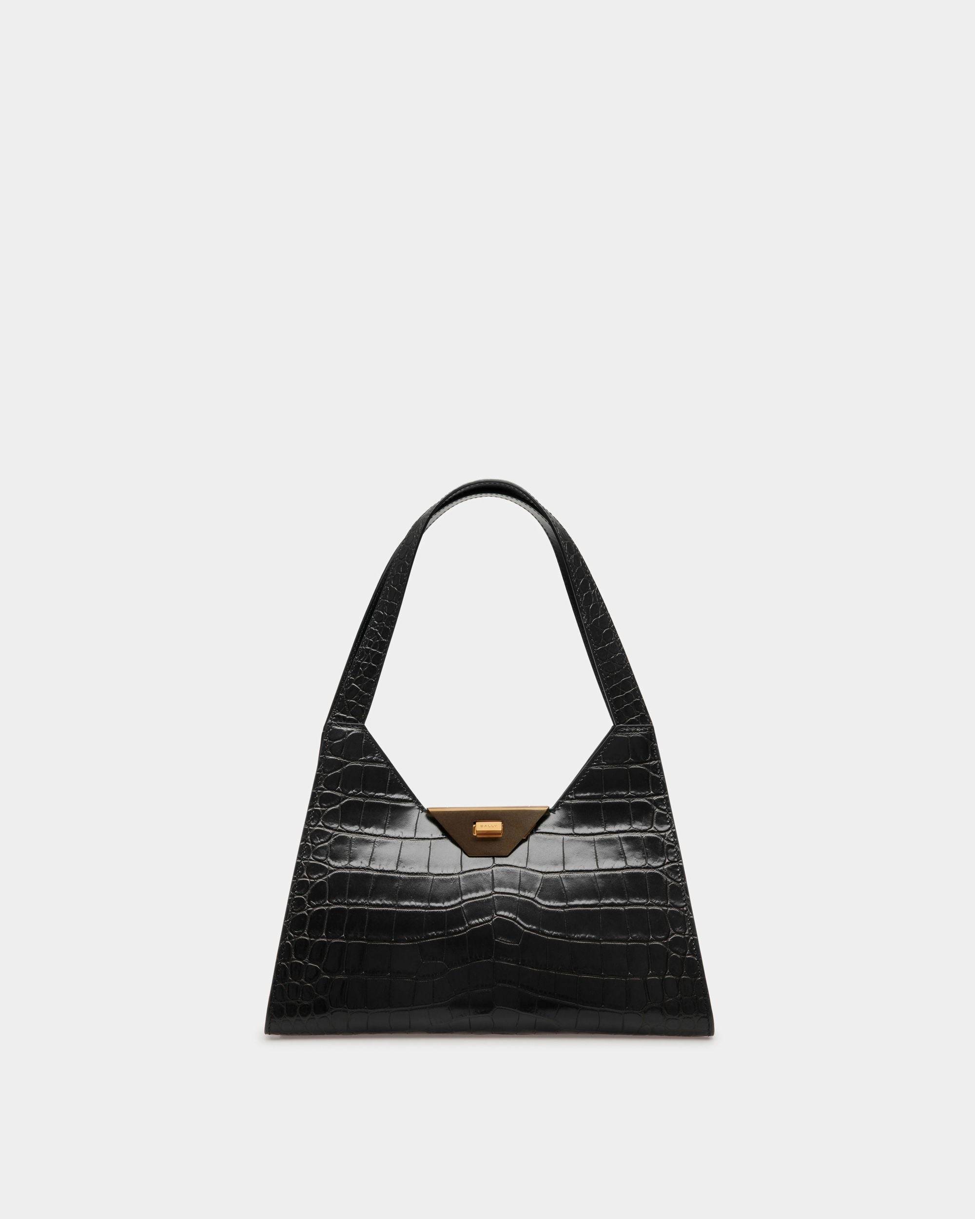 Trilliant Shoulder Bag | Women's Shoulder Bag | Black Leather | Bally | Still Life Front